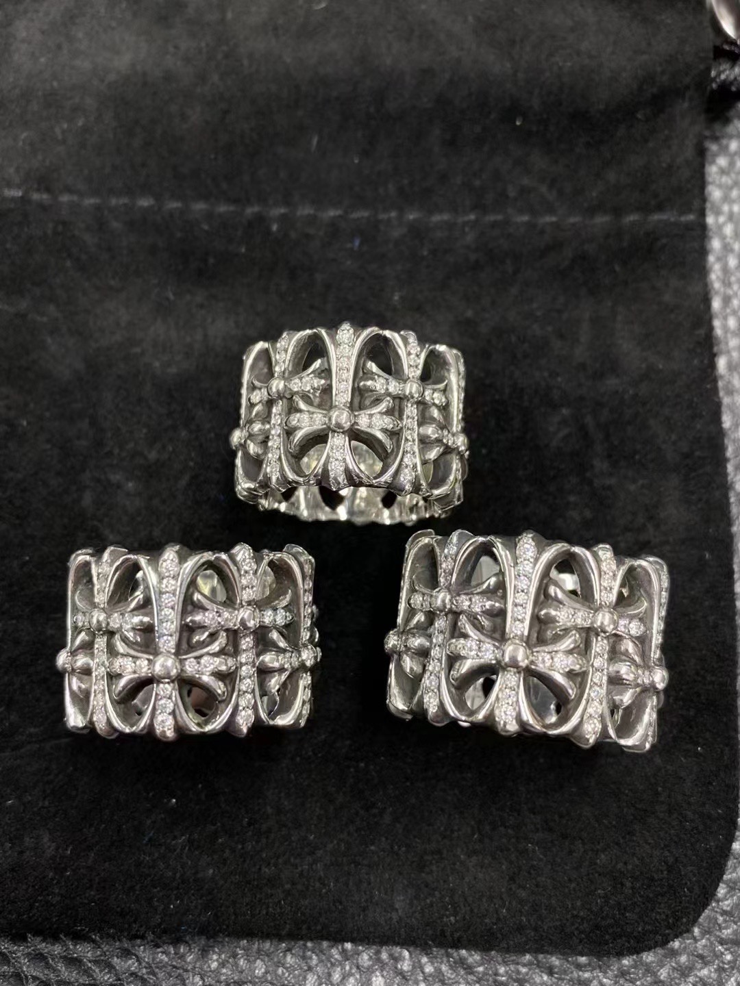 Rings, 925 silver with diamond customization