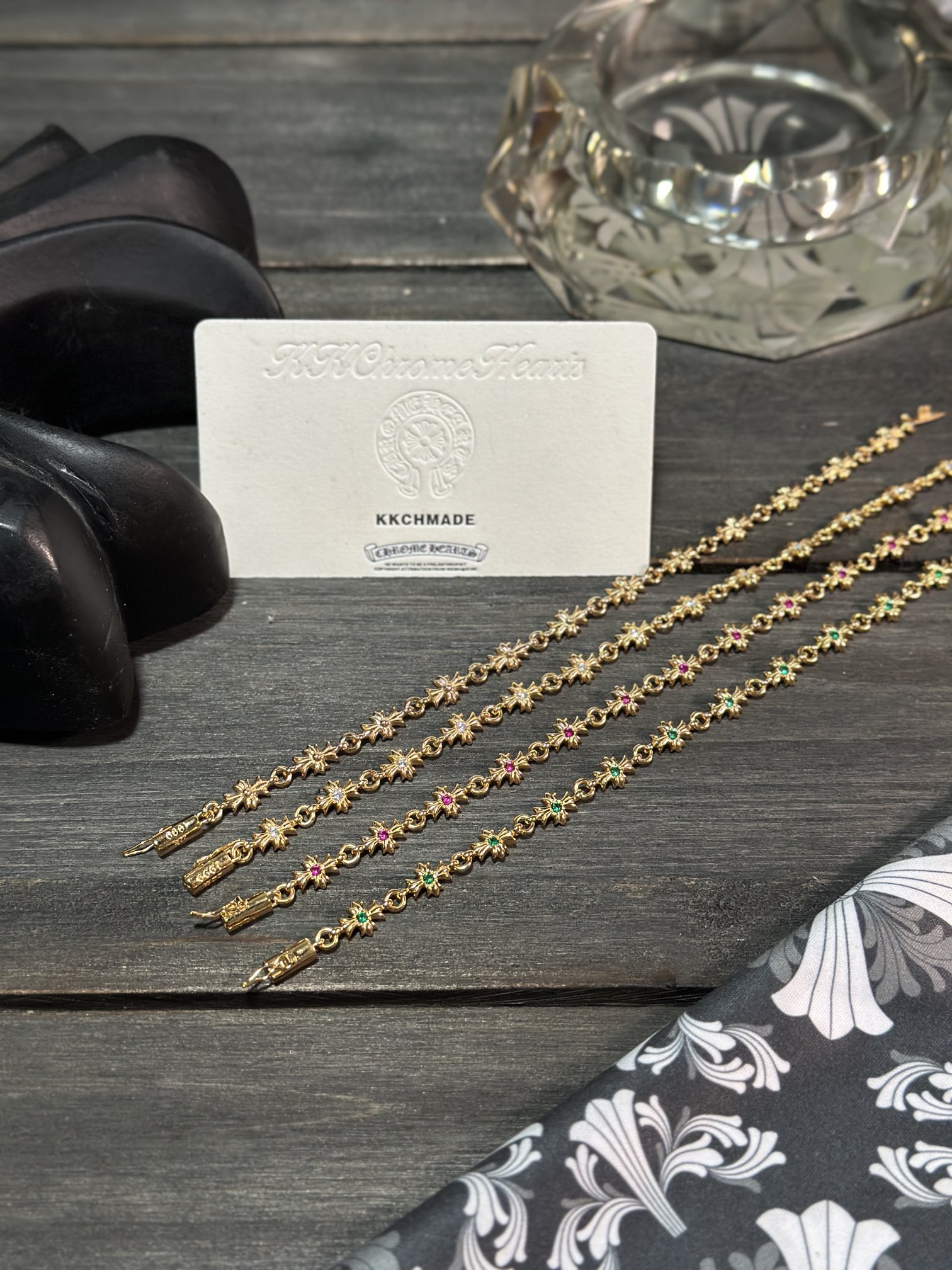 Custom Gold-Plated Diamond Setting, Bracelet Bangle