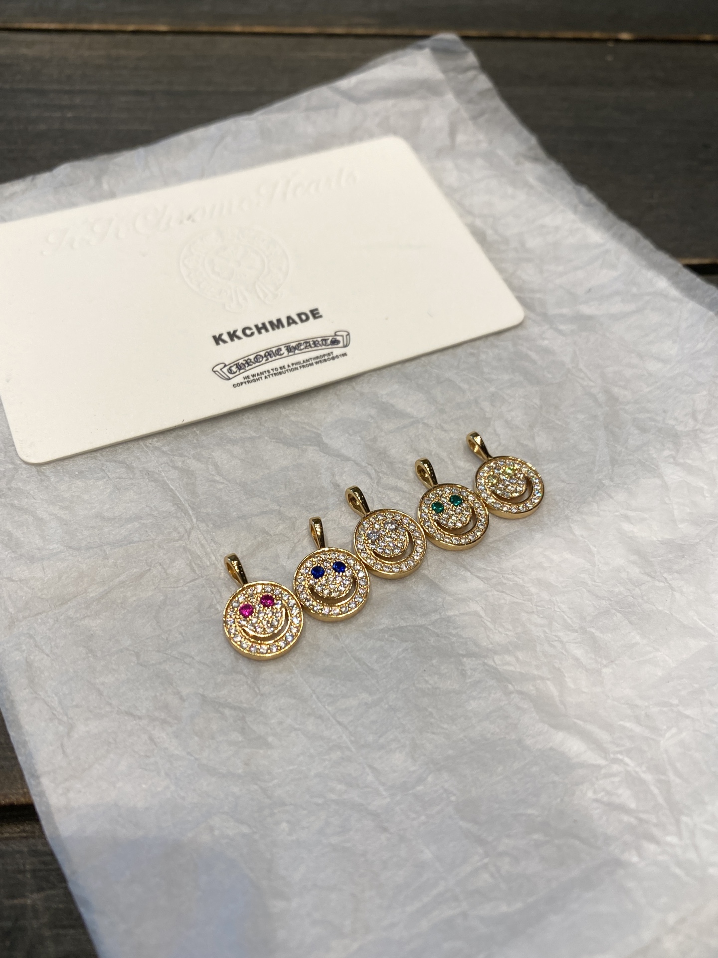 Custom Gold-Plated Diamond Setting, Necklace Pendant