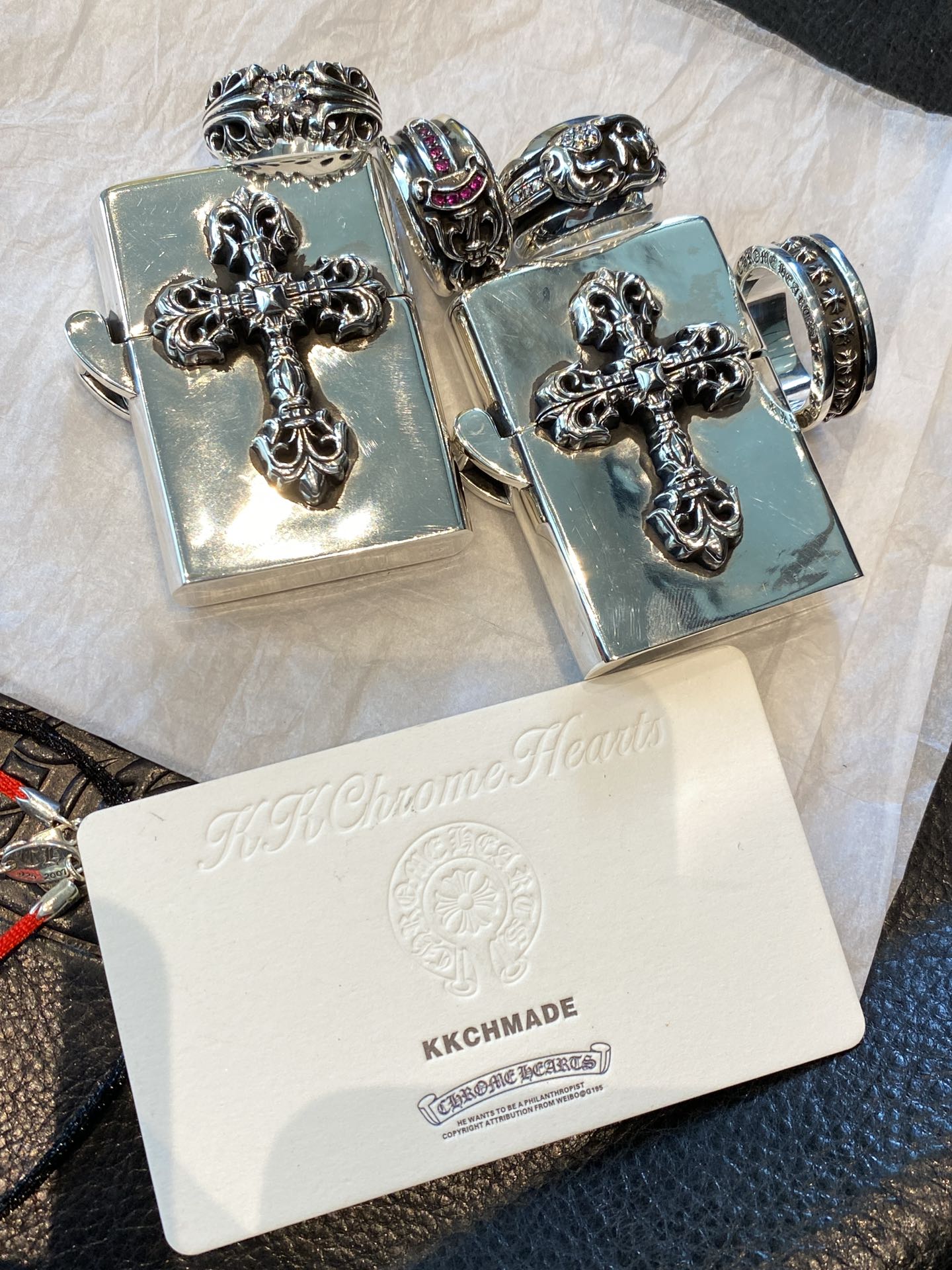 Ring, Lighter, 925 silver diamond customization