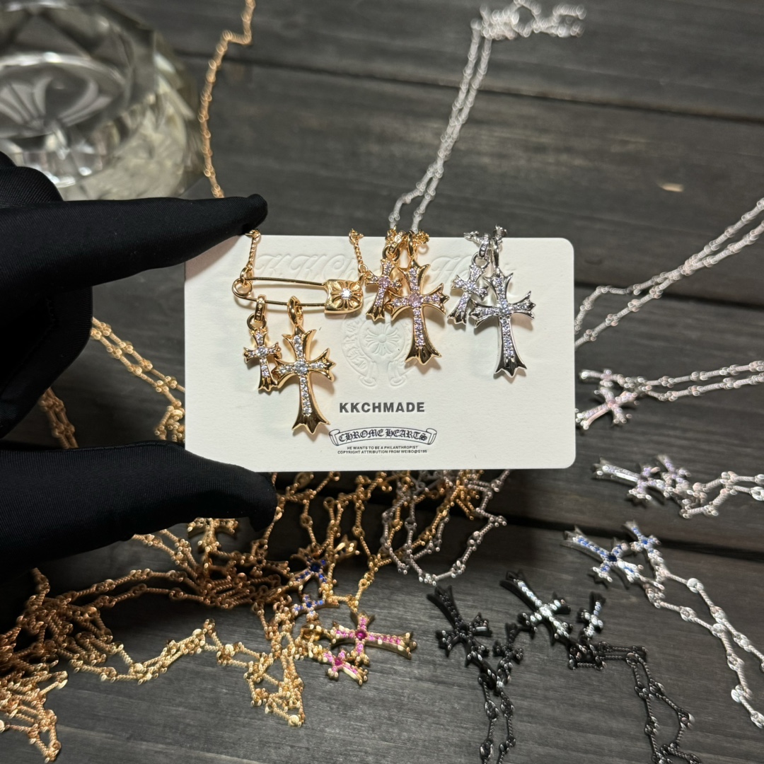 Custom Gold-Plated Diamond Setting, Necklace Pendant