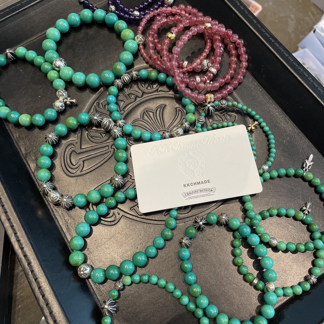 Silver bead bracelet