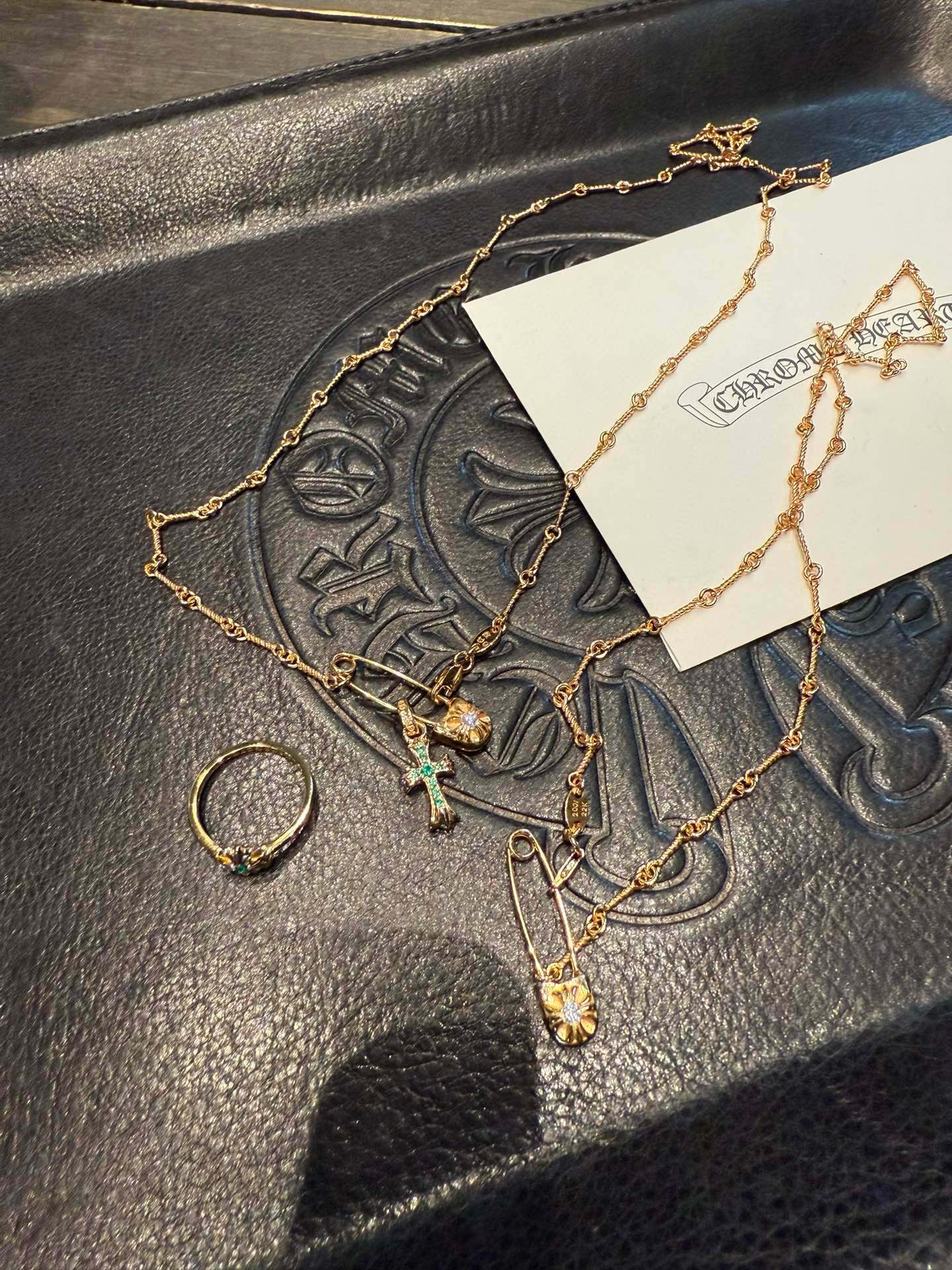 Custom Gold-Plated Diamond Setting, Necklace Pendant