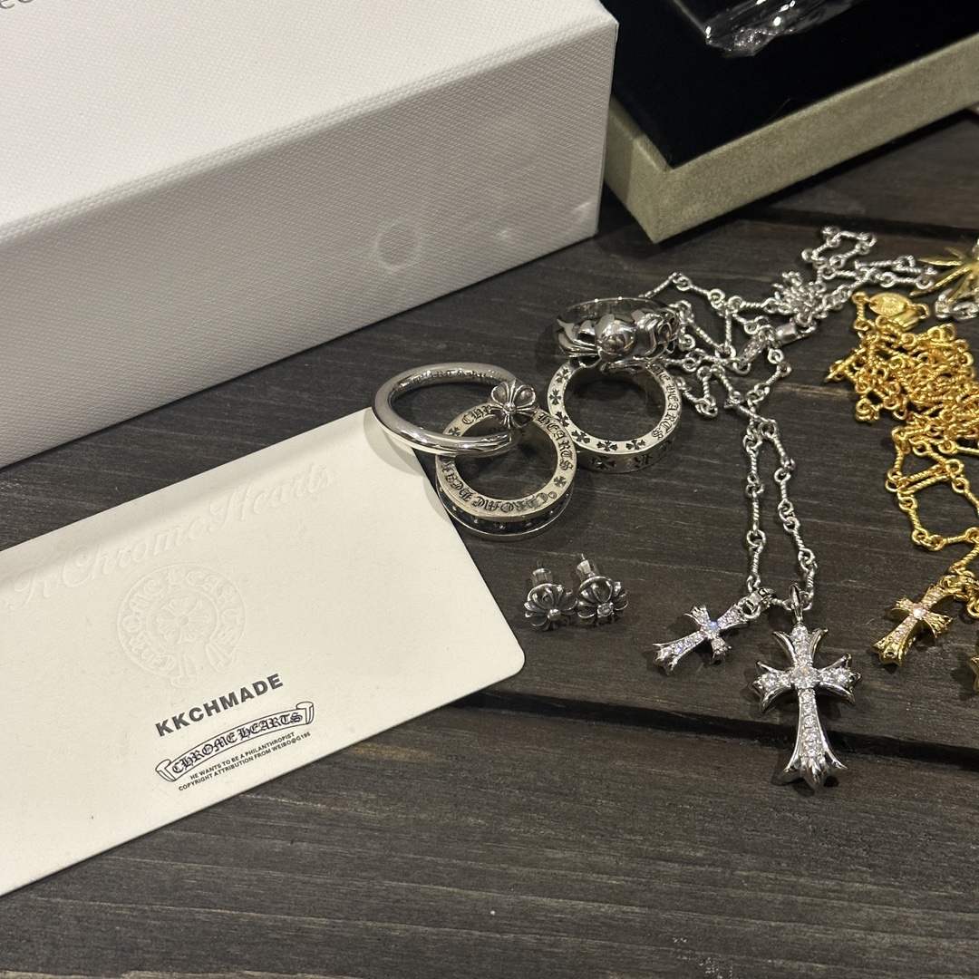 Custom order real shots: rings, VCA bracelets, earrings, gold-plated diamond-set customization, necklaces & pendants, Fred bracelets