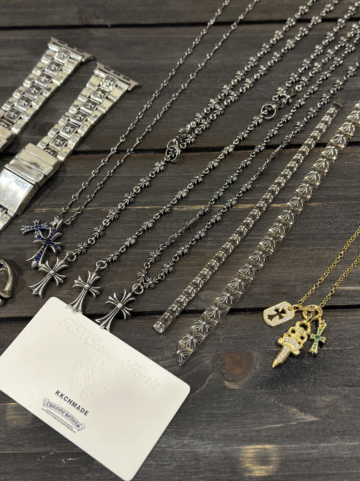 Custom real-shot, watch modification, ring, gold-plated diamond-set custom, necklace & pendant, bracelet & bangle, 925 silver diamond custom