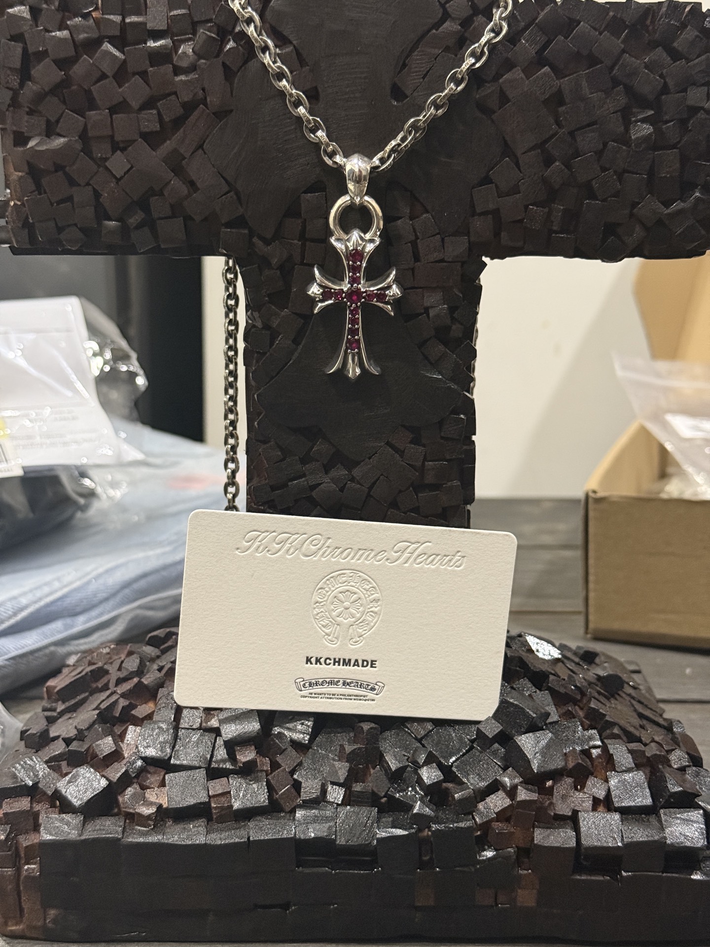 Necklace Pendant, 925 Silver Diamond Custom