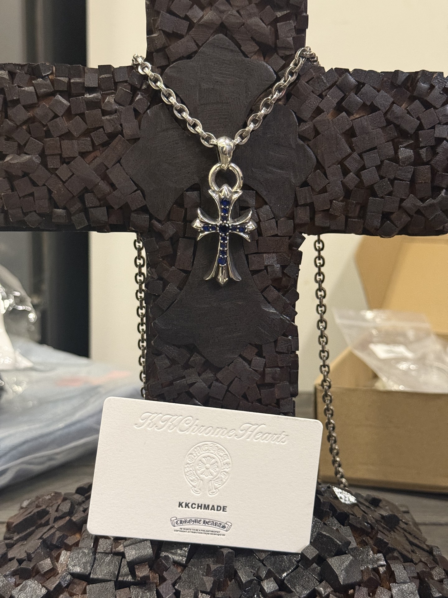 Necklace Pendant, 925 Silver Diamond Custom