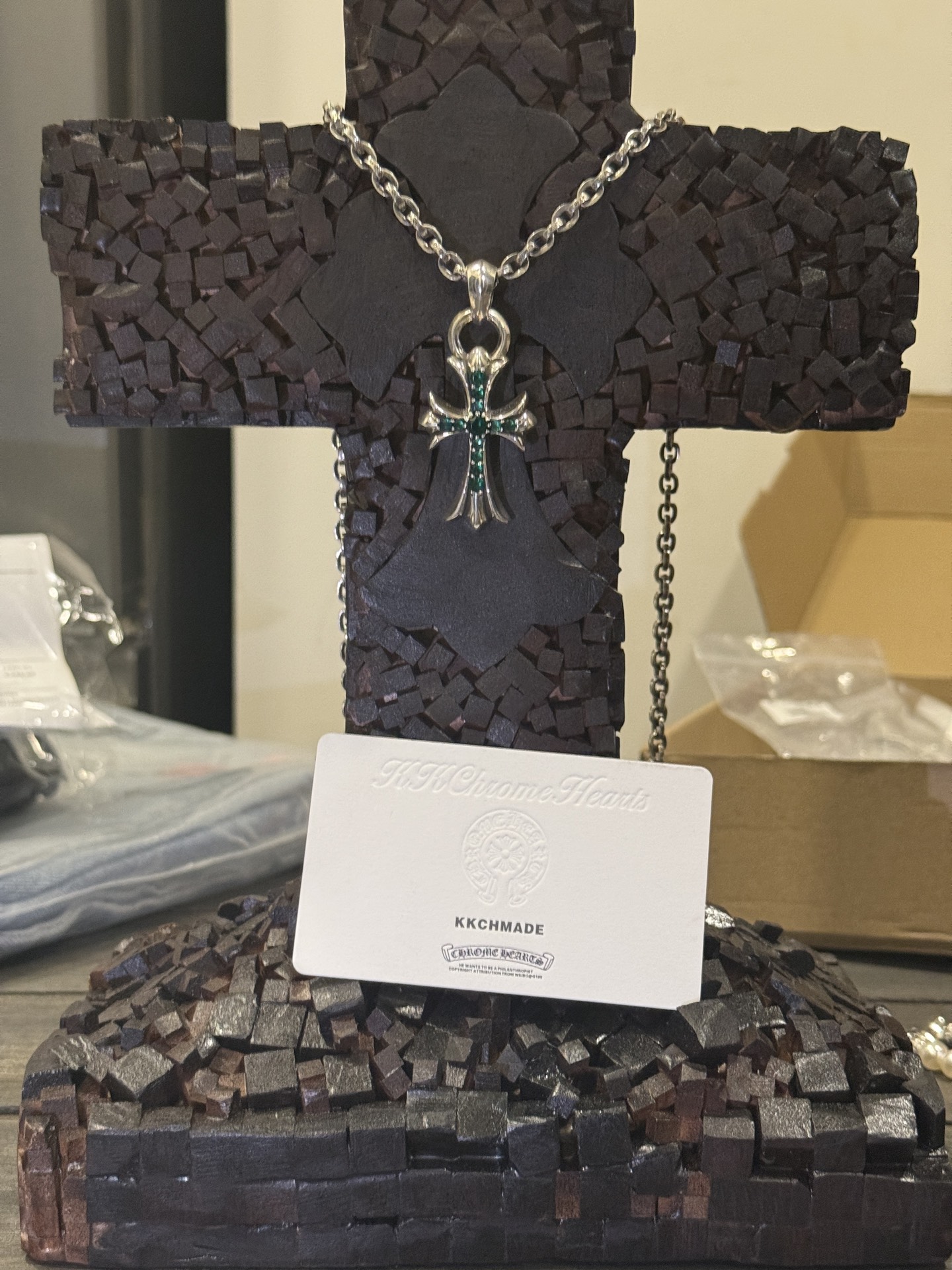 Necklace Pendant, 925 Silver Diamond Custom