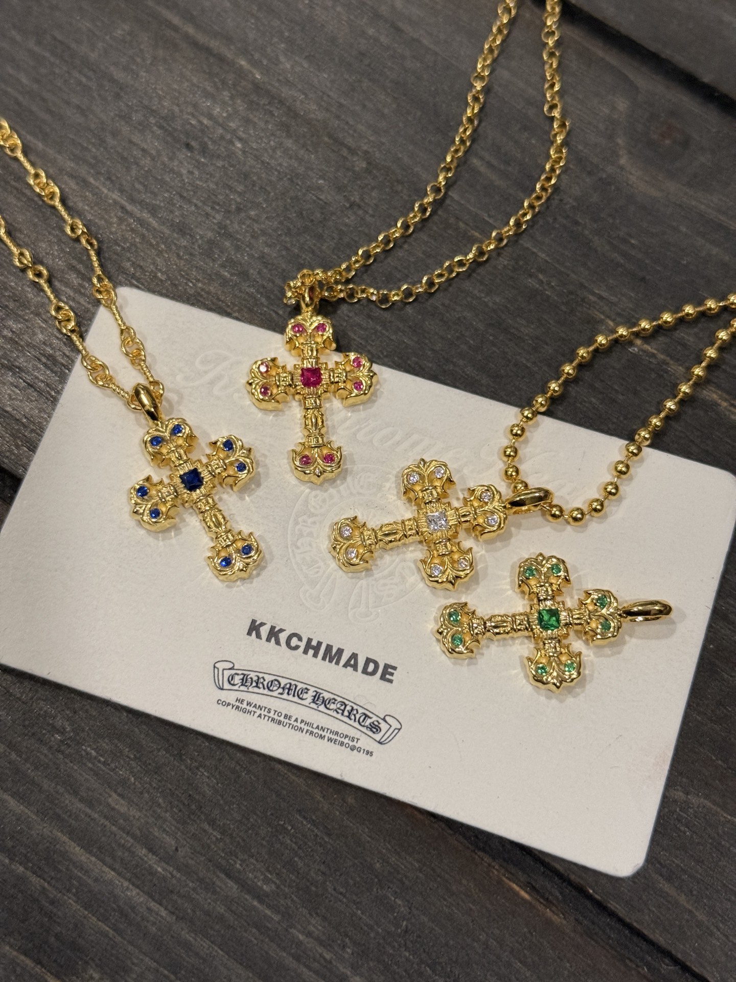 Custom Gold-Plated Diamond Setting, Necklace Pendant