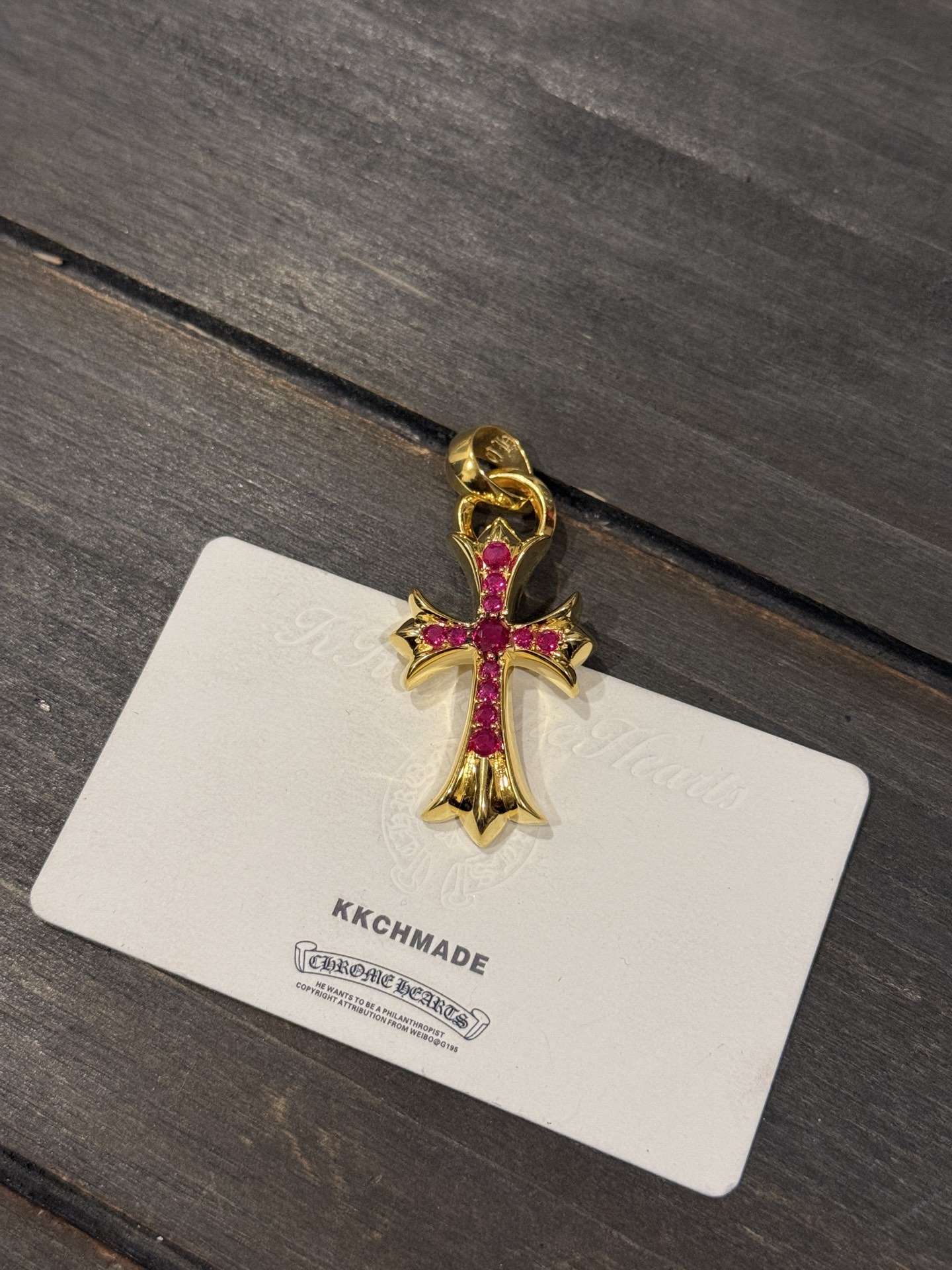 Custom Gold-Plated Diamond Setting, Necklace Pendant