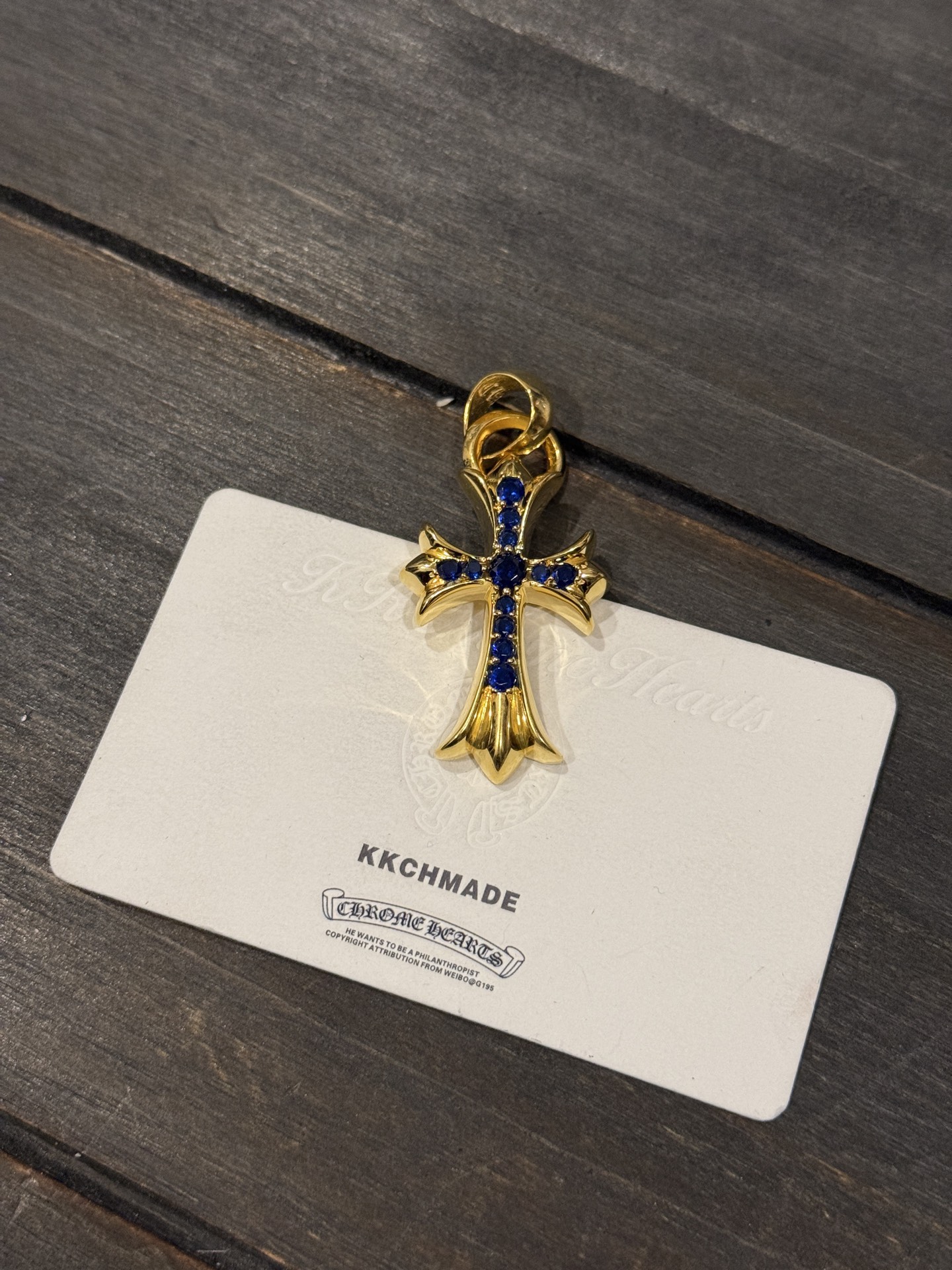 Custom Gold-Plated Diamond Setting, Necklace Pendant