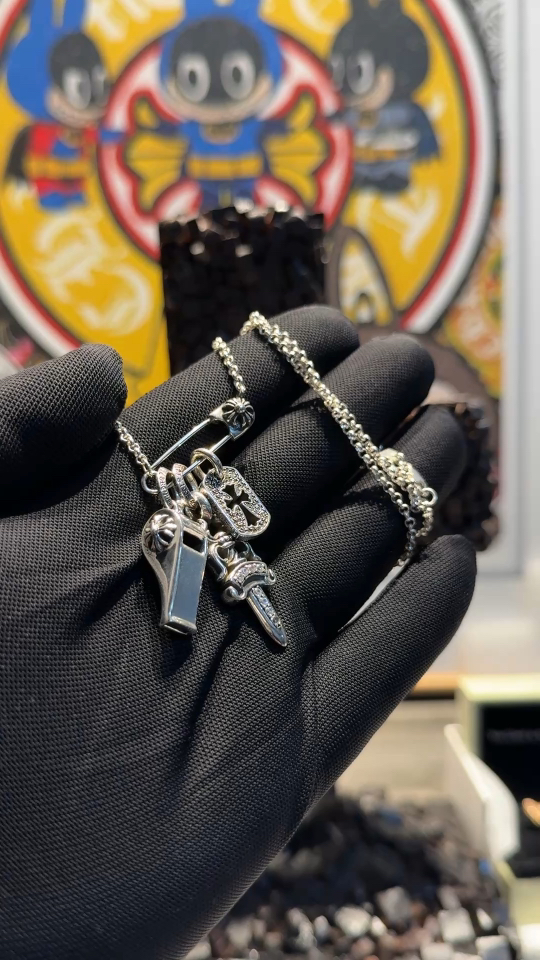 Necklace Pendant, 925 Silver Diamond Custom