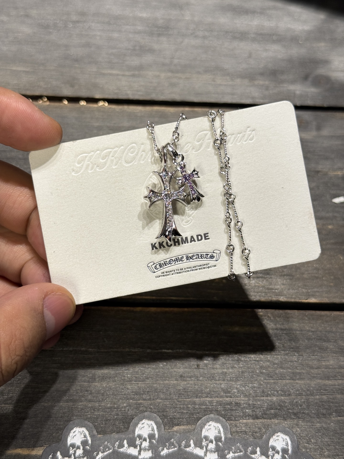 Custom Gold-Plated Diamond Setting, Necklace Pendant