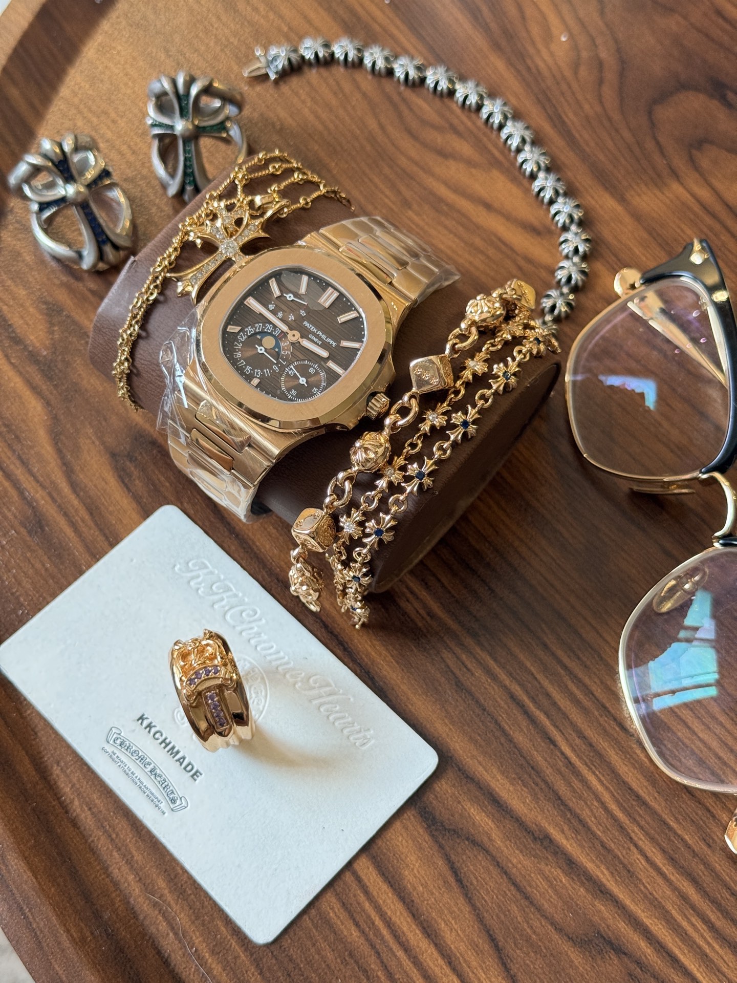 Daily shipping, 22k real gold custom
