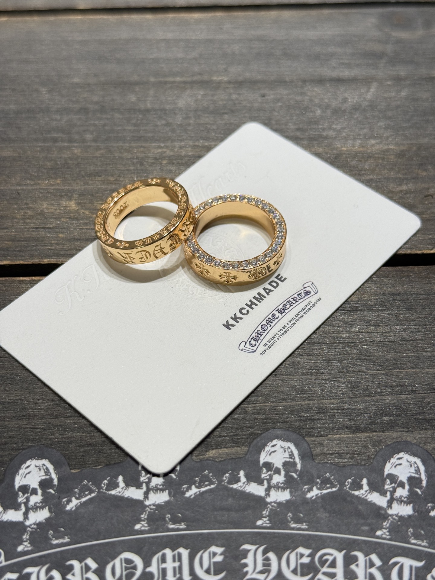 Ring, Gold-Plated Diamond Custom, Custom 22k Solid Gold
