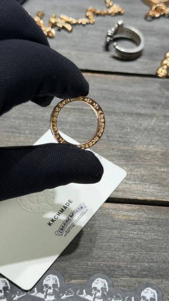 Ring, Custom Gold-Plated Diamond Setting