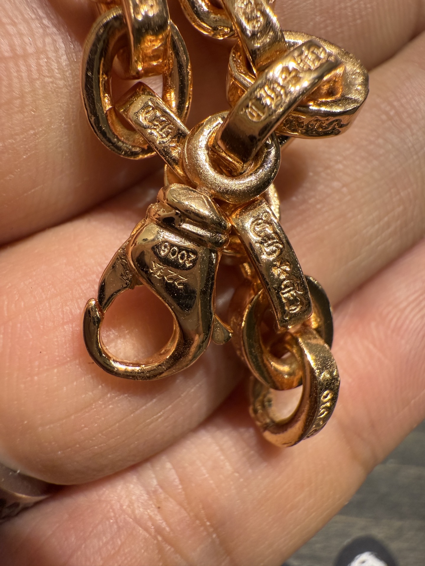 Custom Gold-Plated Diamond Setting, Bracelet Bangle