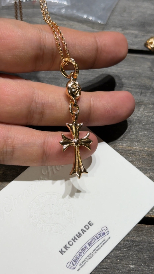 Custom Gold-Plated Diamond Setting, Necklace Pendant