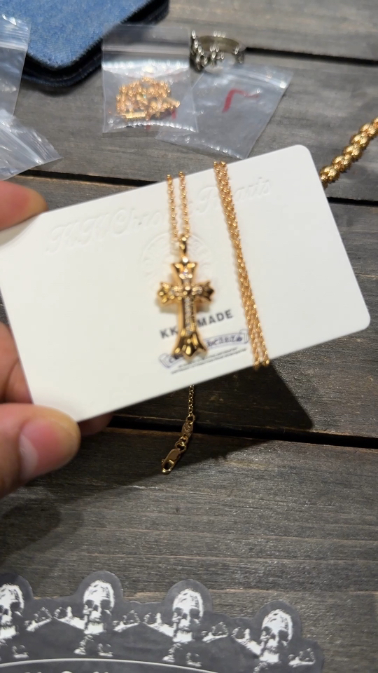 Custom Gold-Plated Diamond Setting, Necklace Pendant