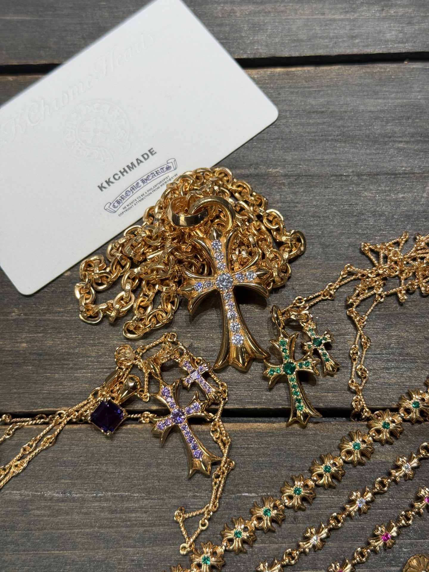 Custom order real shot, gold-plated diamond-set customization, 22k real gold customization