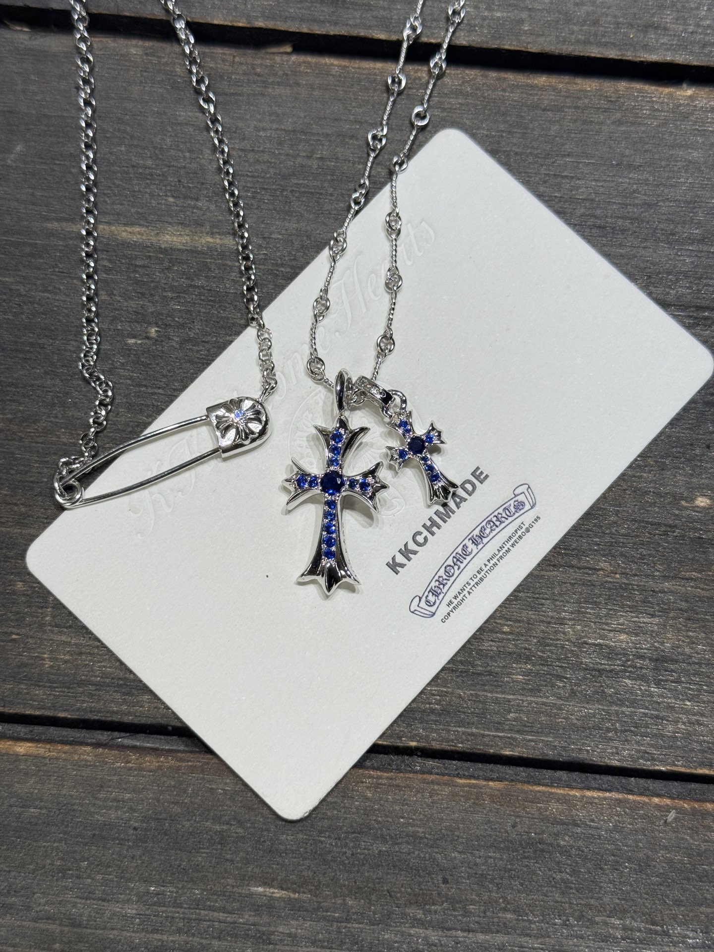 Custom Gold-Plated Diamond Setting, Necklace Pendant
