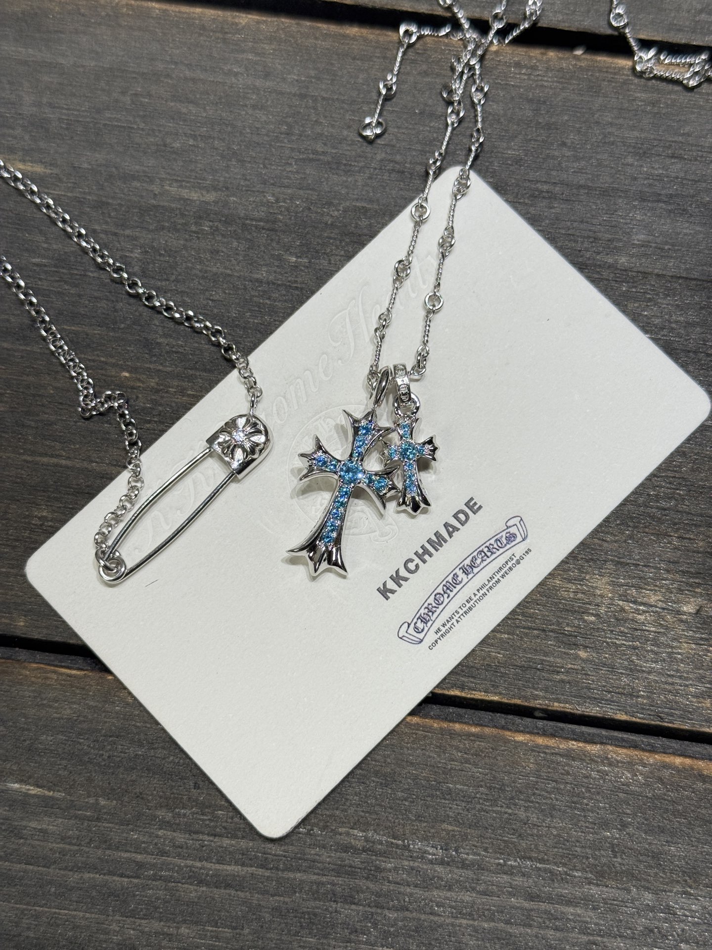 Custom Gold-Plated Diamond Setting, Necklace Pendant
