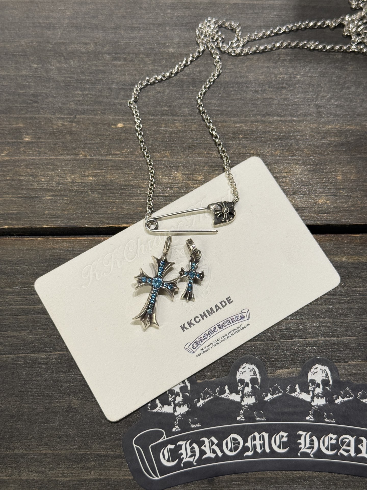 Necklace Pendant, 925 Silver Diamond Custom