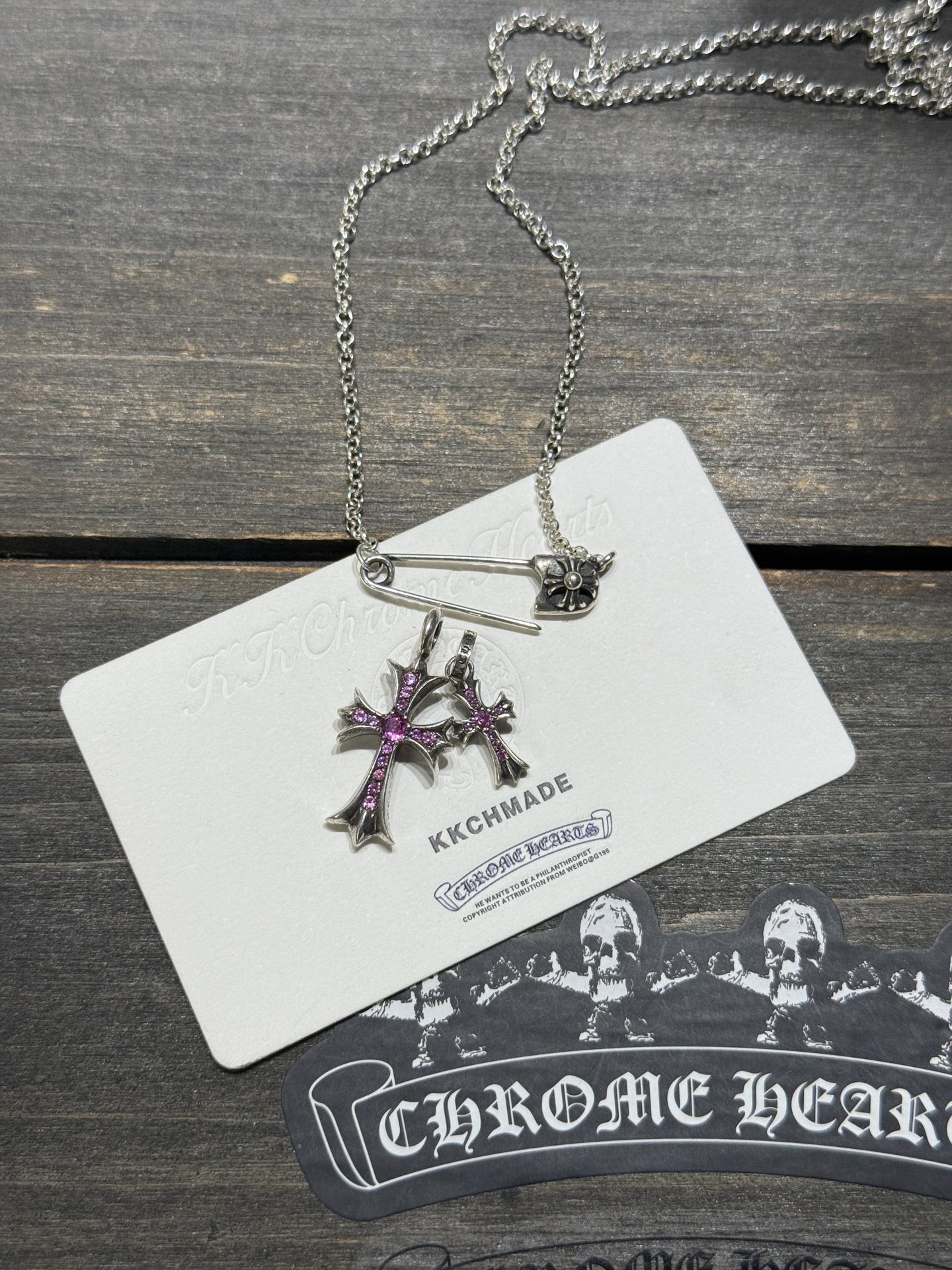 Necklace Pendant, 925 Silver Diamond Custom