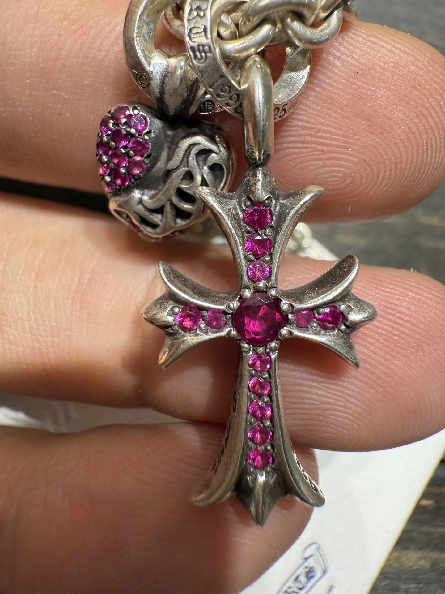 Necklace Pendant, 925 Silver Diamond Custom