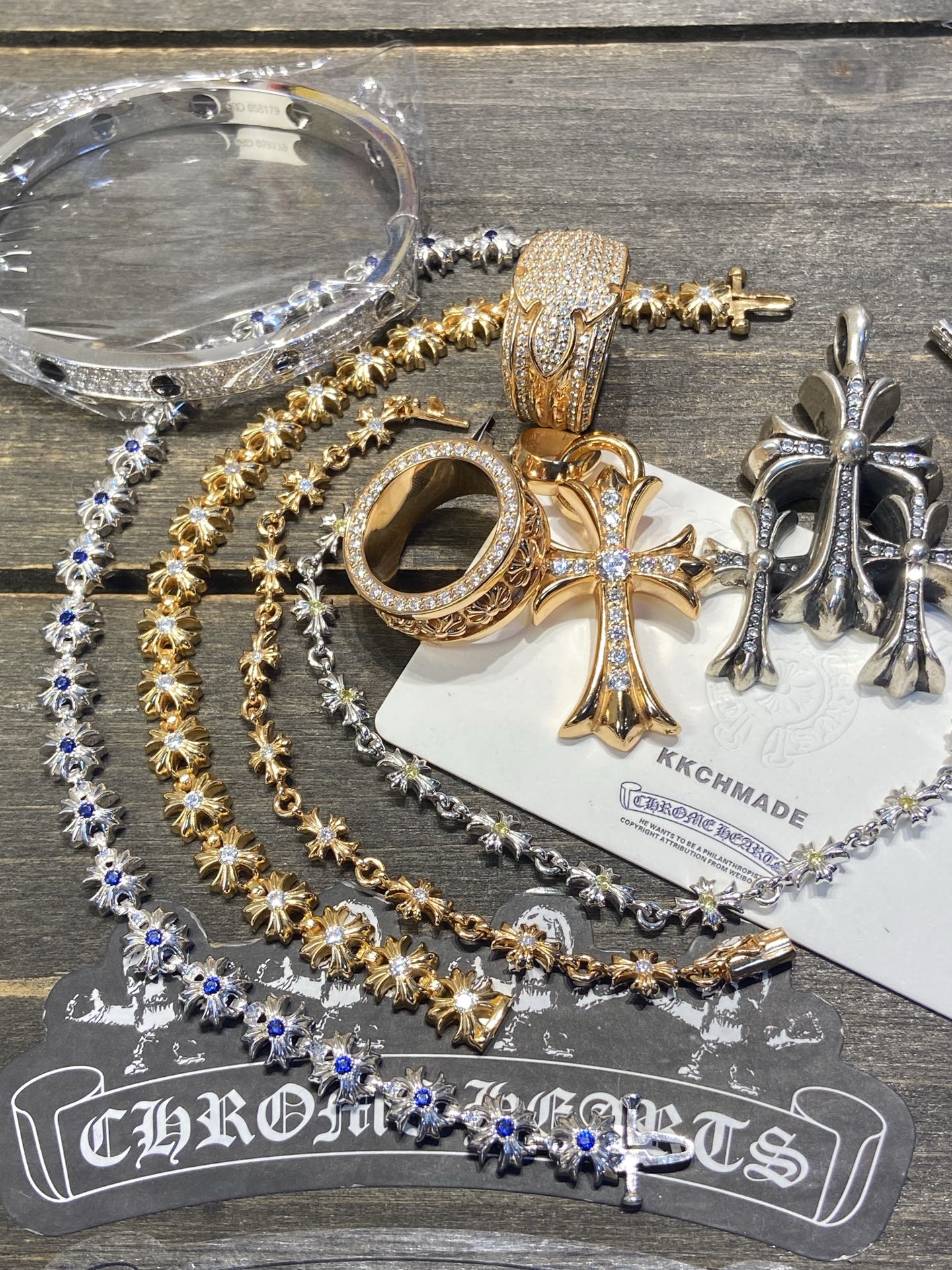 Custom order real shot, gold-plated diamond-set customization, 22k real gold customization