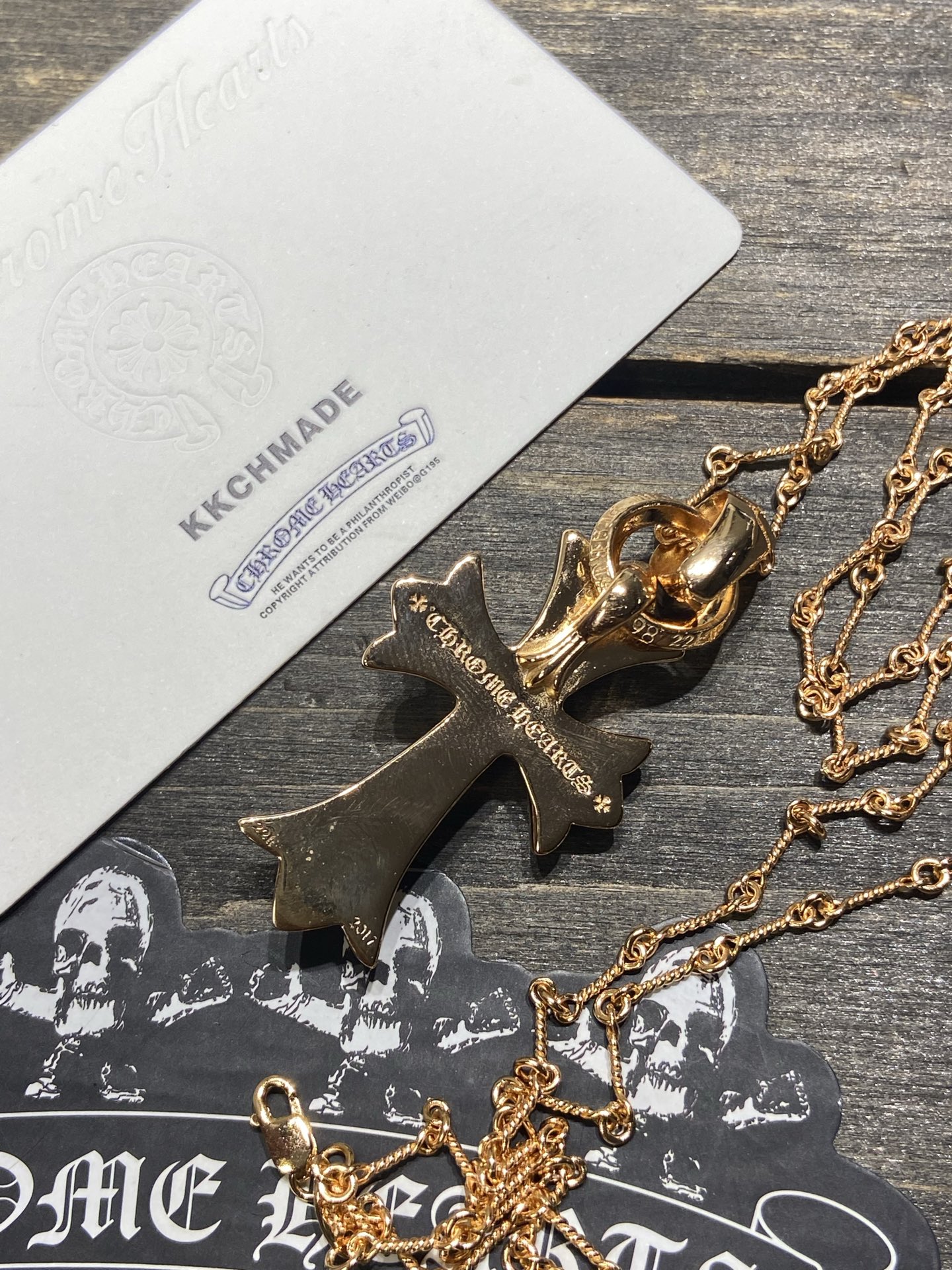 Custom Gold-Plated Diamond Setting, Necklace Pendant