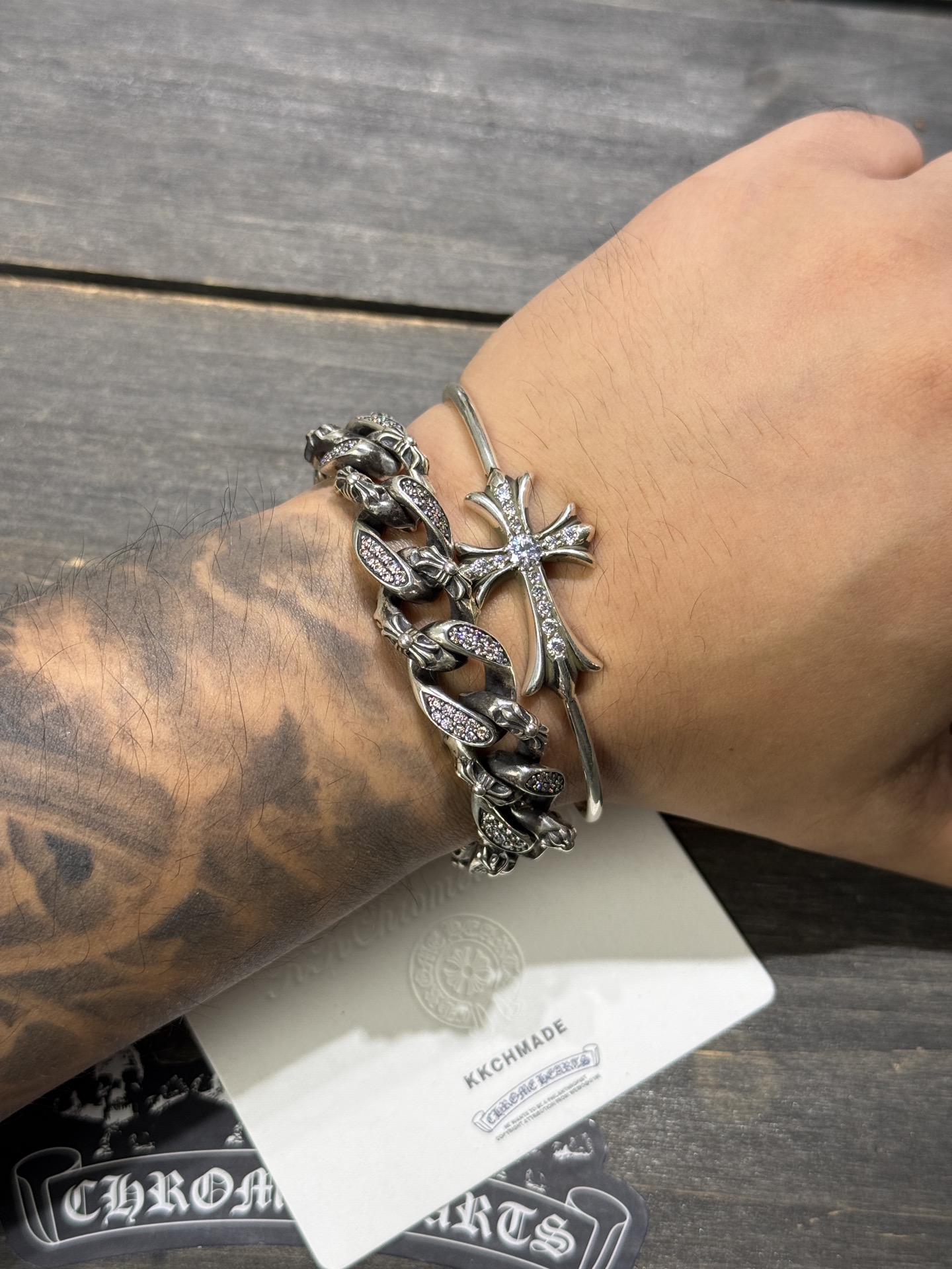 Bracelets and bangles, 925 silver with diamond customization