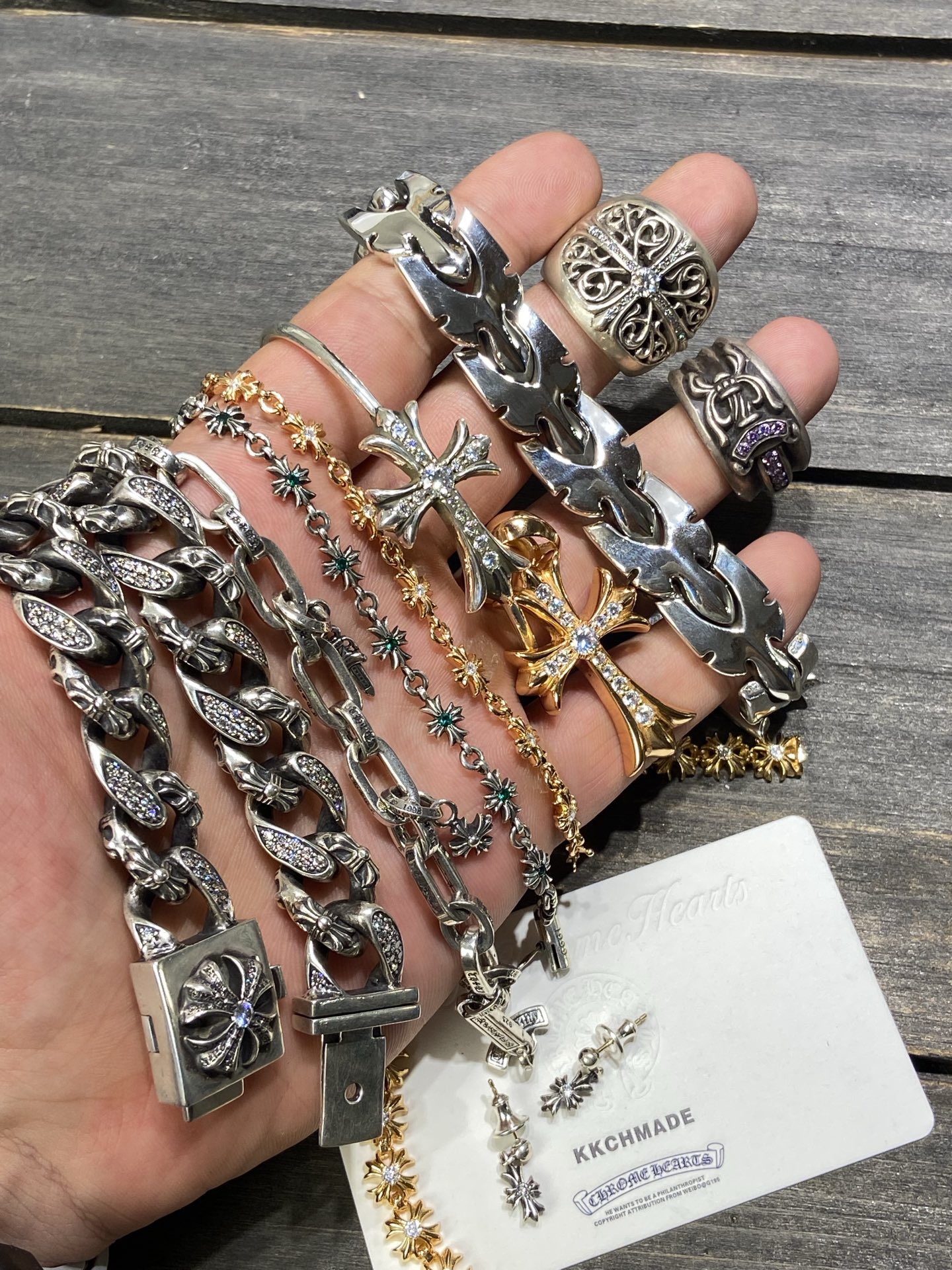 Custom Order Real Shot, Ring, Daily Shipping, Gold-Plated Diamond Custom, Necklace Pendant, Bracelet Bangle, 925 Silver Diamond Custom