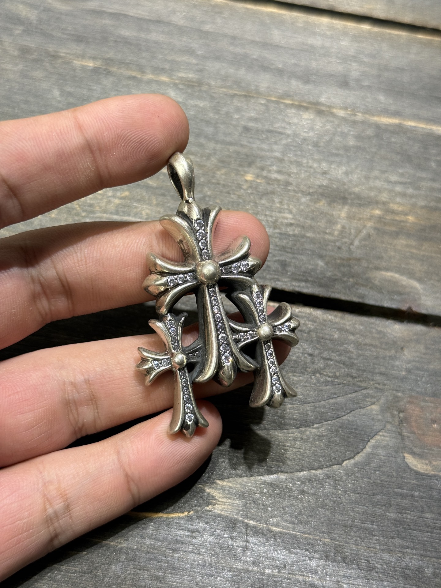 Necklace Pendant, 925 Silver Diamond Custom