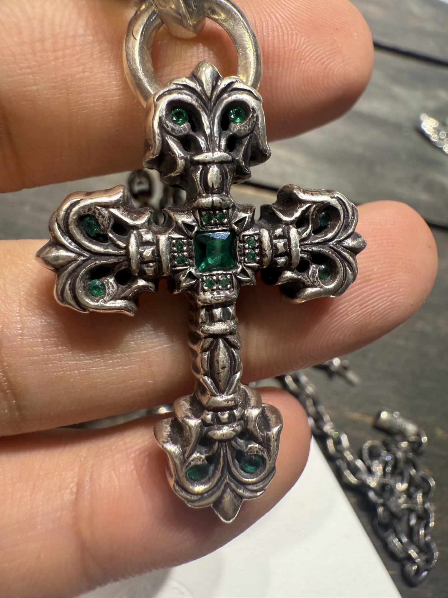 Necklace Pendant, 925 Silver Diamond Custom