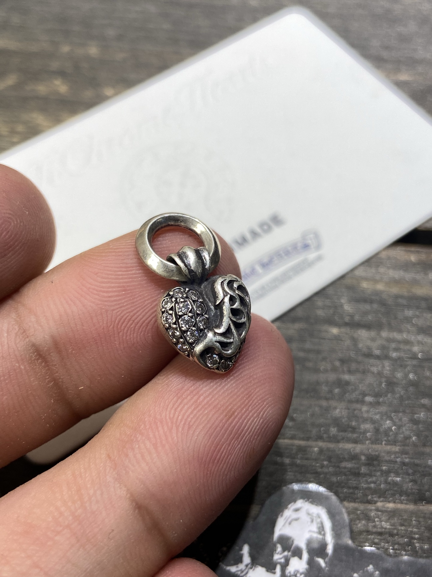 Necklace Pendant, 925 Silver Diamond Custom