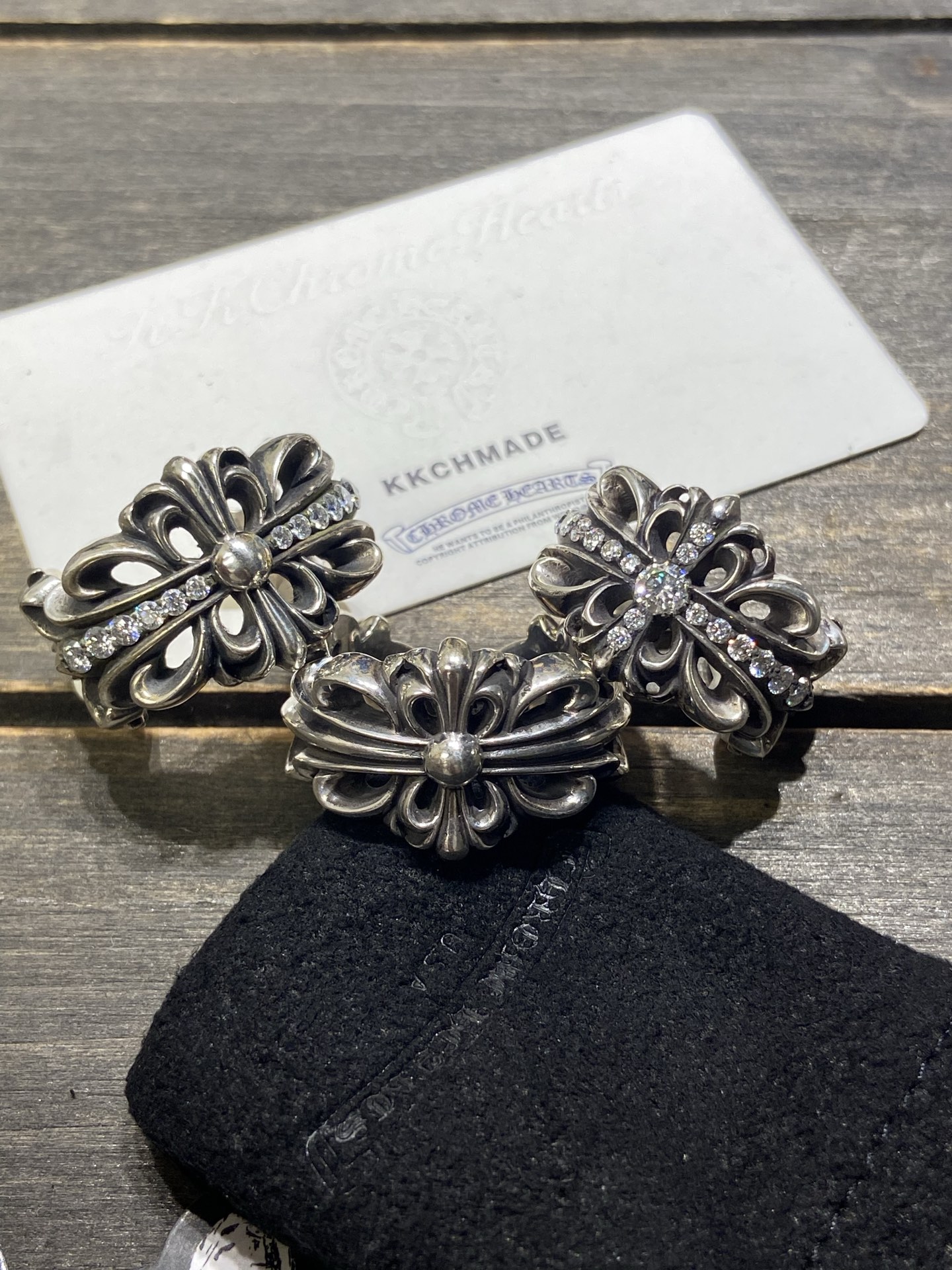 Rings, 925 silver with diamond customization