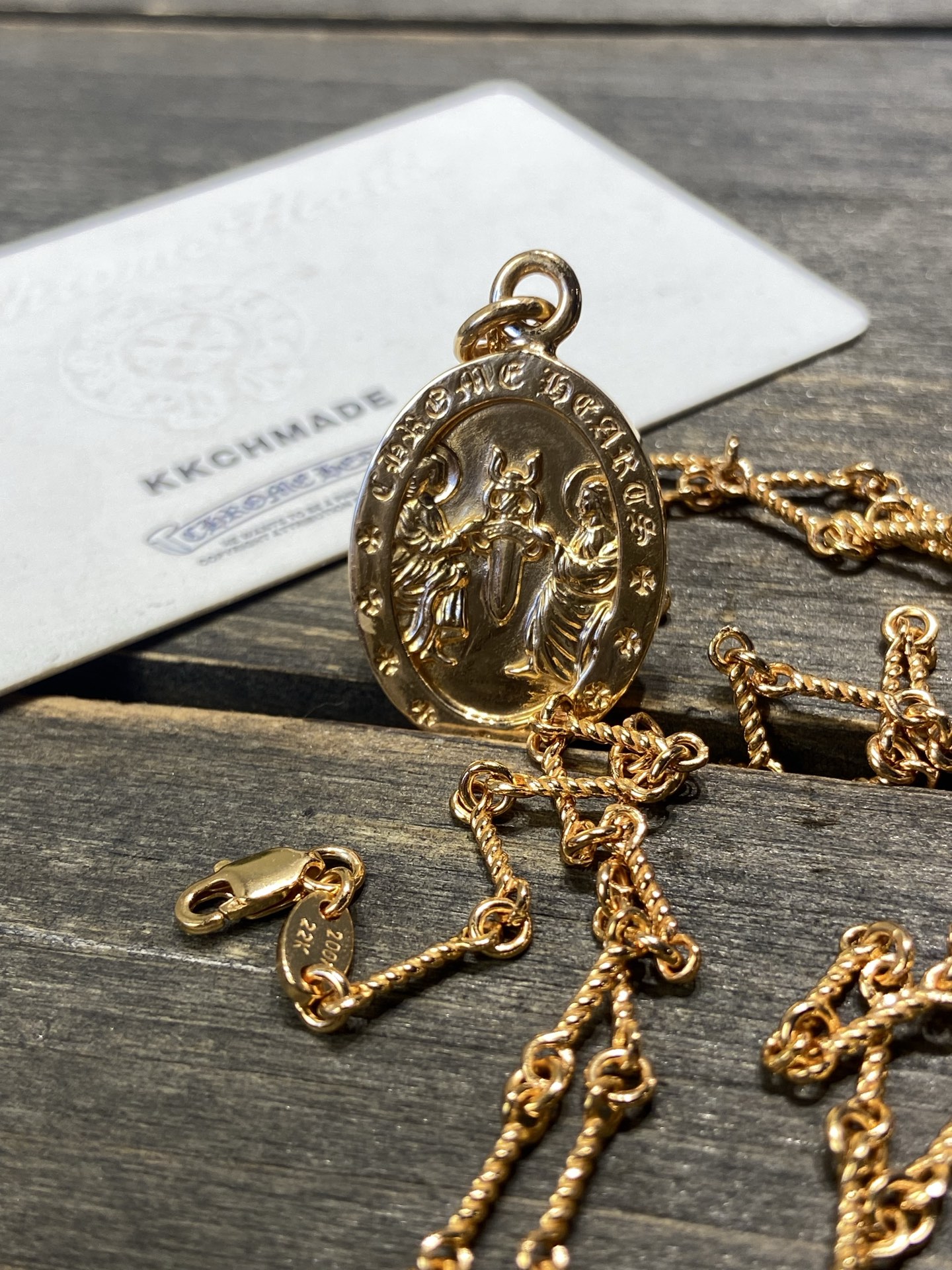Custom 22k Solid Gold, Necklace Pendant