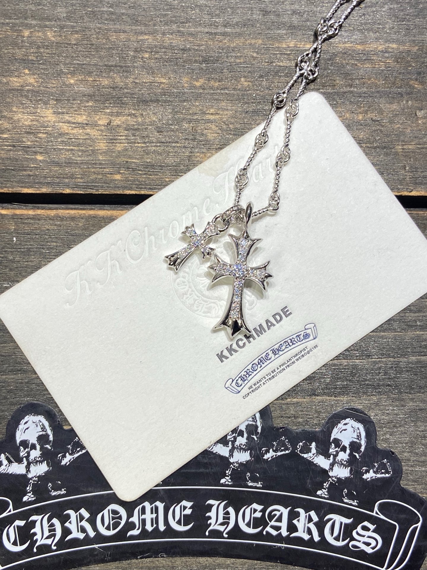 Custom Gold-Plated Diamond Setting, Necklace Pendant