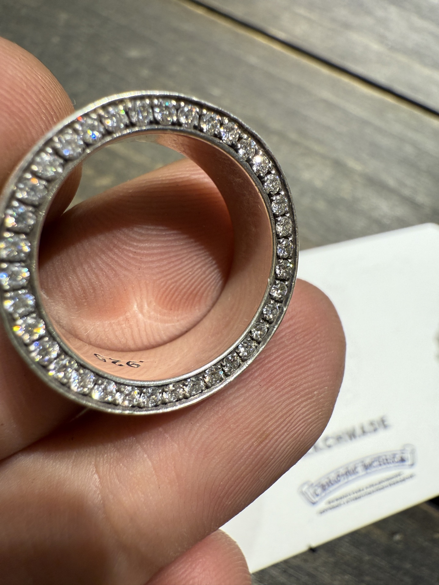 Rings, 925 silver with diamond customization