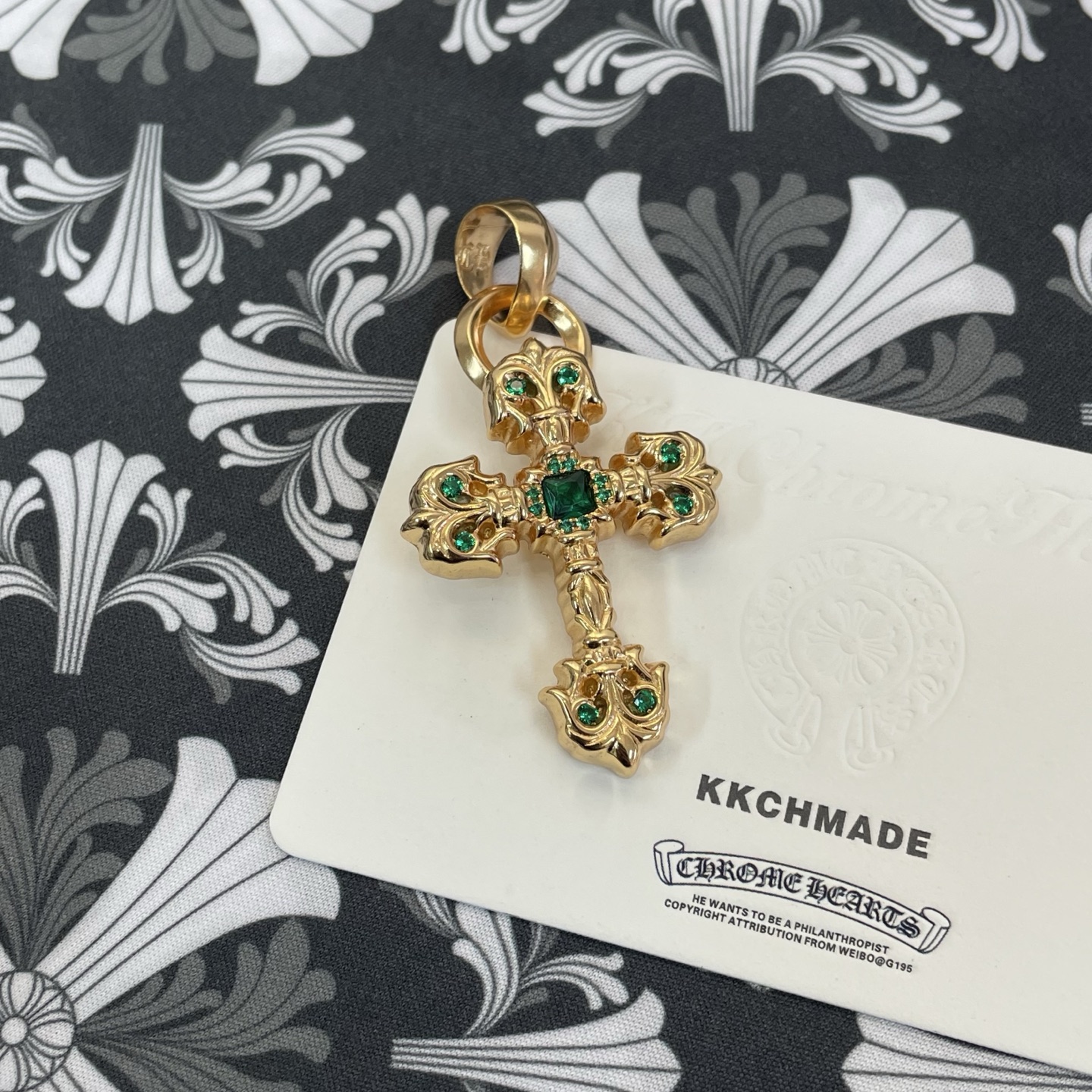 Custom Gold-Plated Diamond Setting, Necklace Pendant