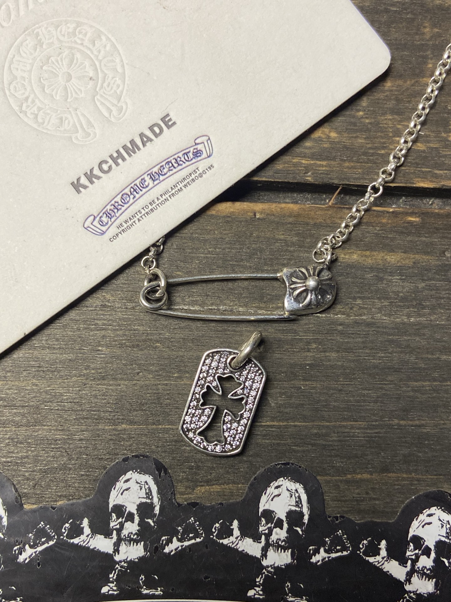 Necklace Pendant, 925 Silver Diamond Custom