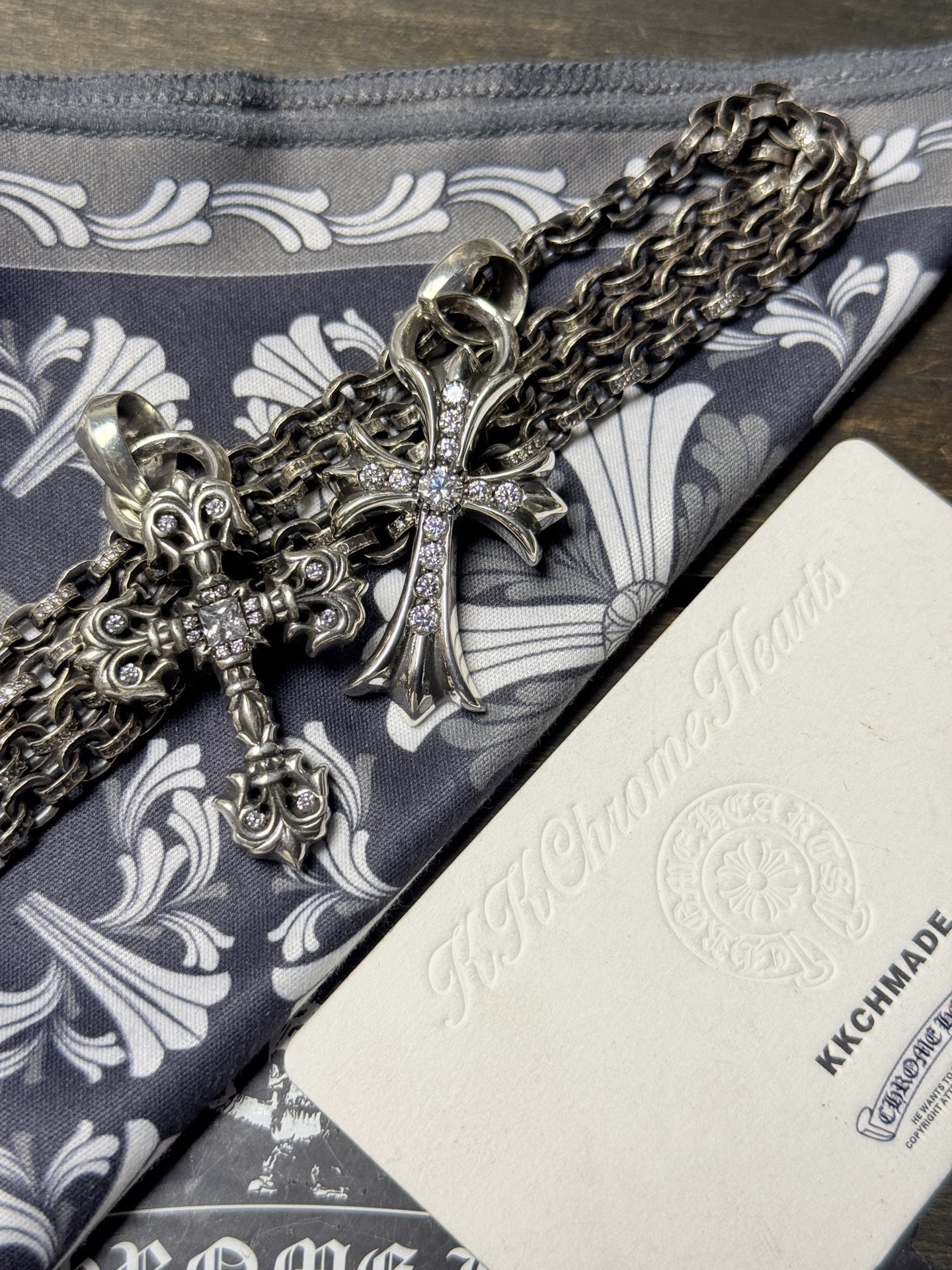 Necklace Pendant, 925 Silver Diamond Custom