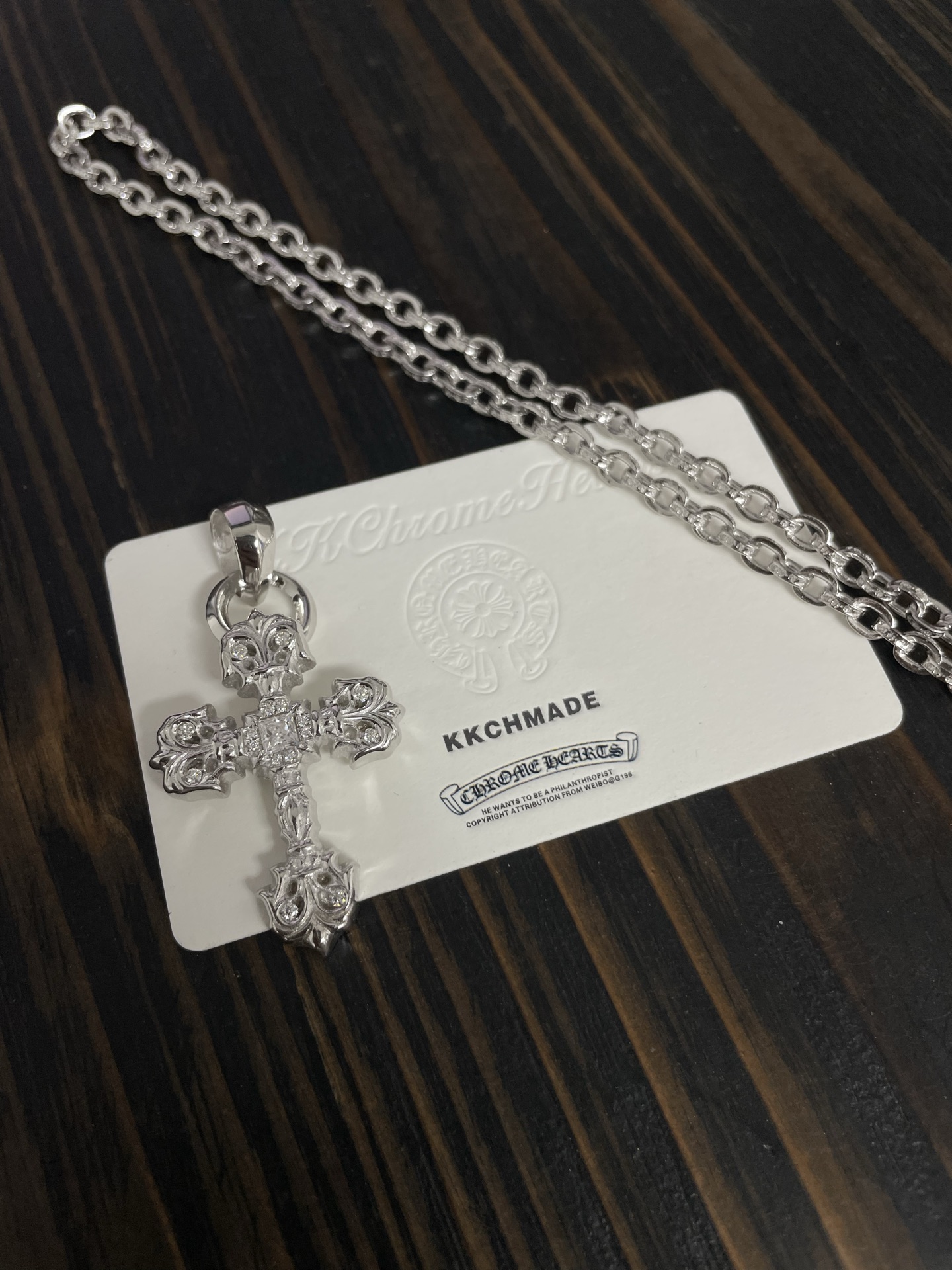 Custom Gold-Plated Diamond Setting, Necklace Pendant
