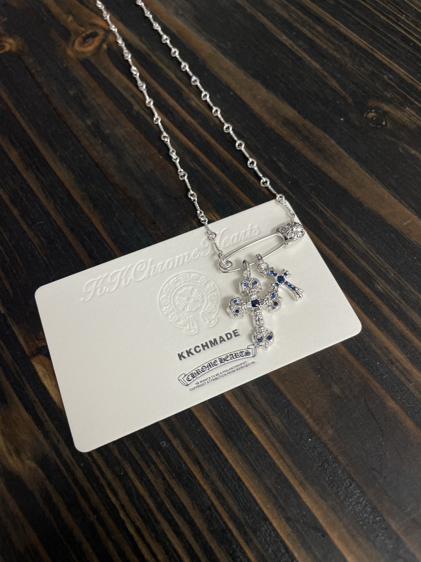 Custom Gold-Plated Diamond Setting, Necklace Pendant
