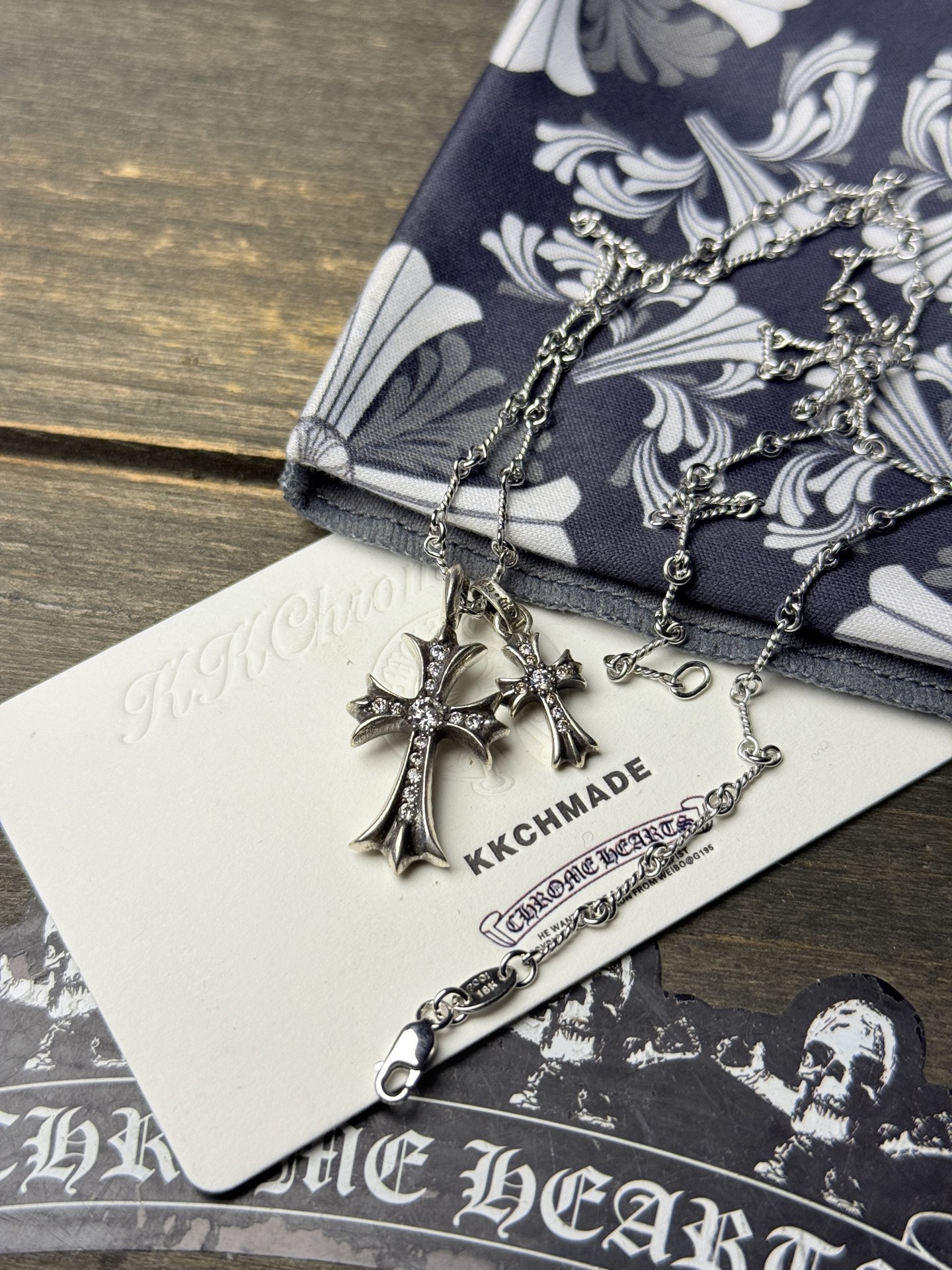 Necklace Pendant, 925 Silver Diamond Custom