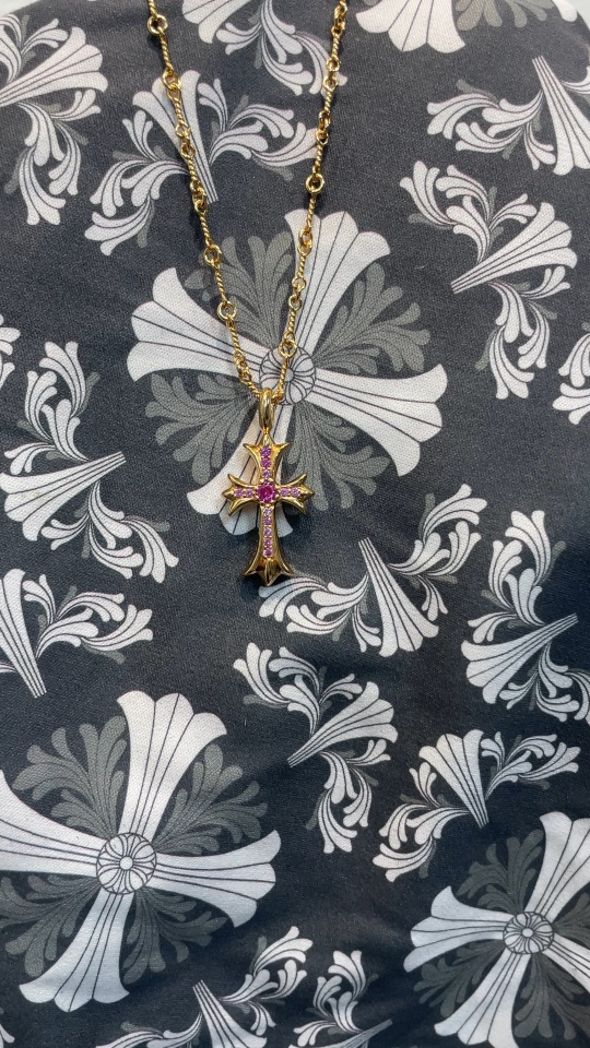 Custom Gold-Plated Diamond Setting, Necklace Pendant