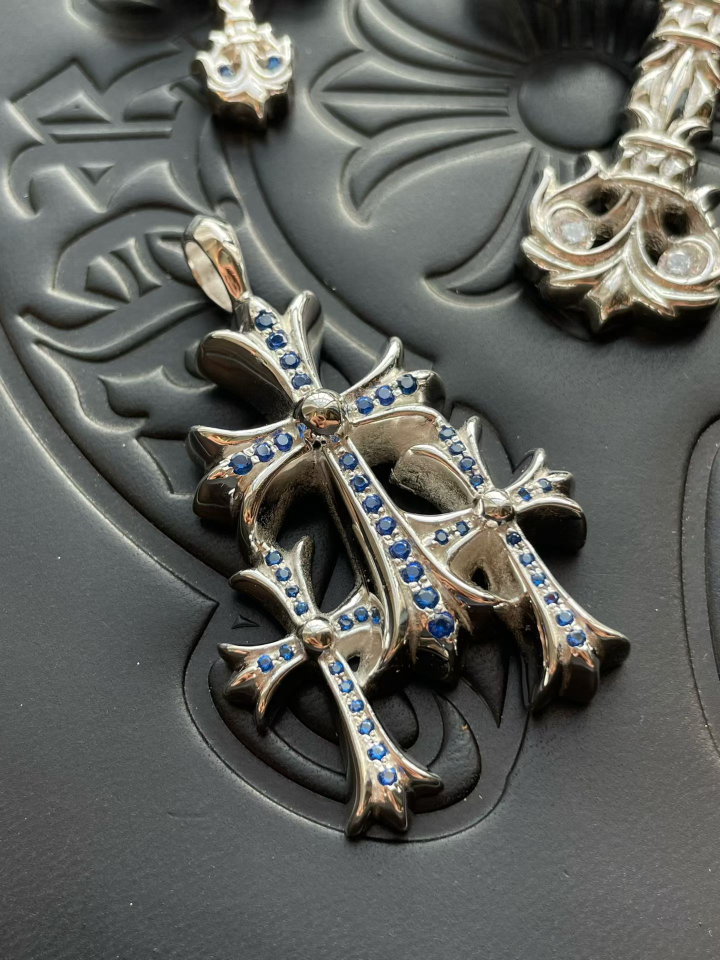Custom Gold-Plated Diamond Setting, Necklace Pendant