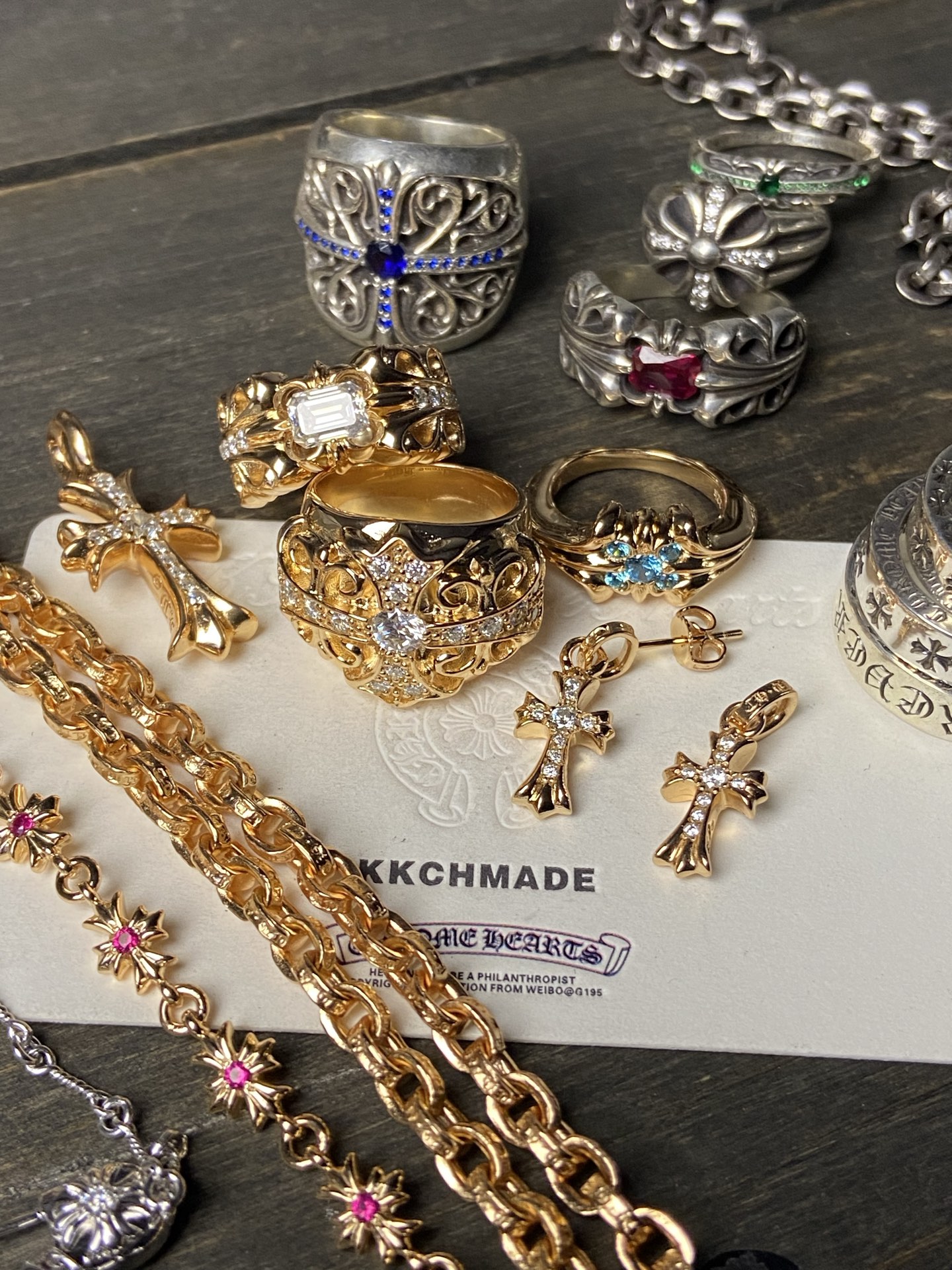 Custom order real shot, gold-plated diamond custom, 925 silver diamond custom