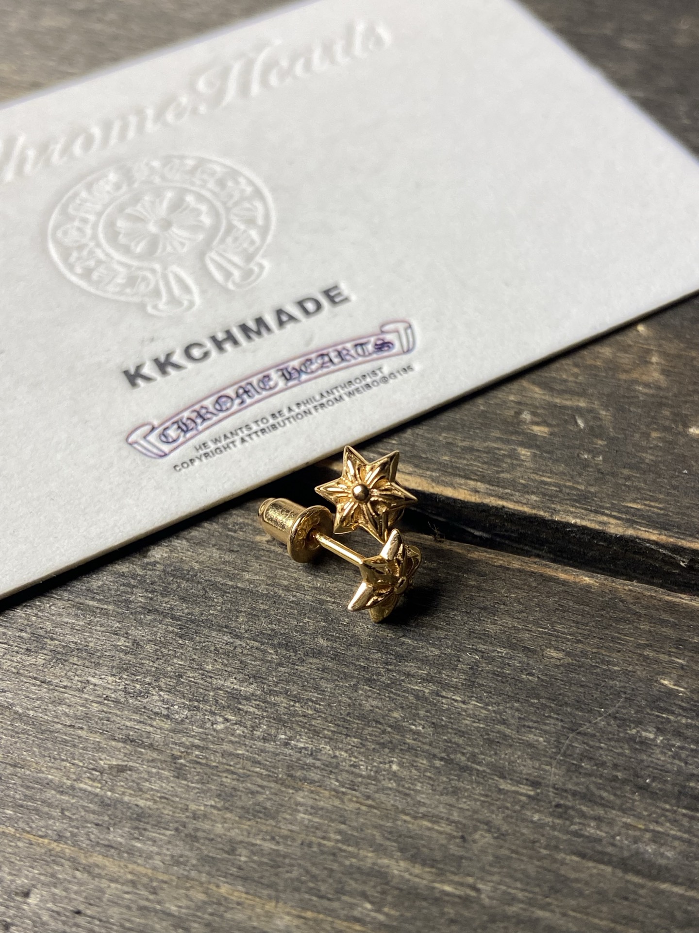 Earrings, Gold-Plated Diamond Custom